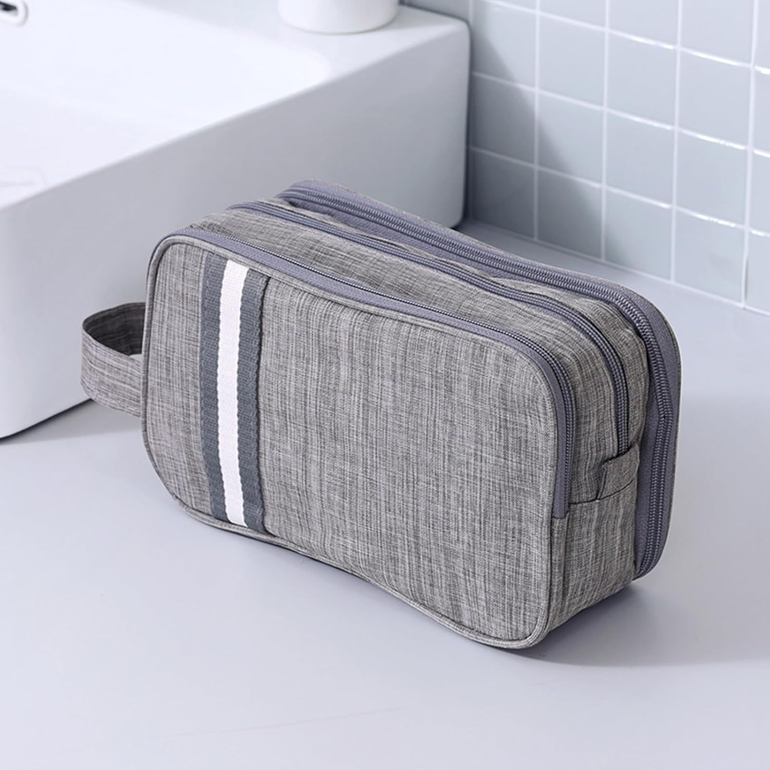 Travel Toiletry Bag, Organizer Mens Bag Dopp Kit Bathroom Shaving Portable Makeup Bags for Accessories(25*10*14cm)