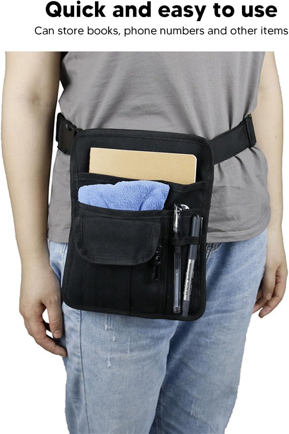 Server Waist Pouch, Gardening Tool Bag Waiter Money Pouch Belt Restaurant for Men and Women