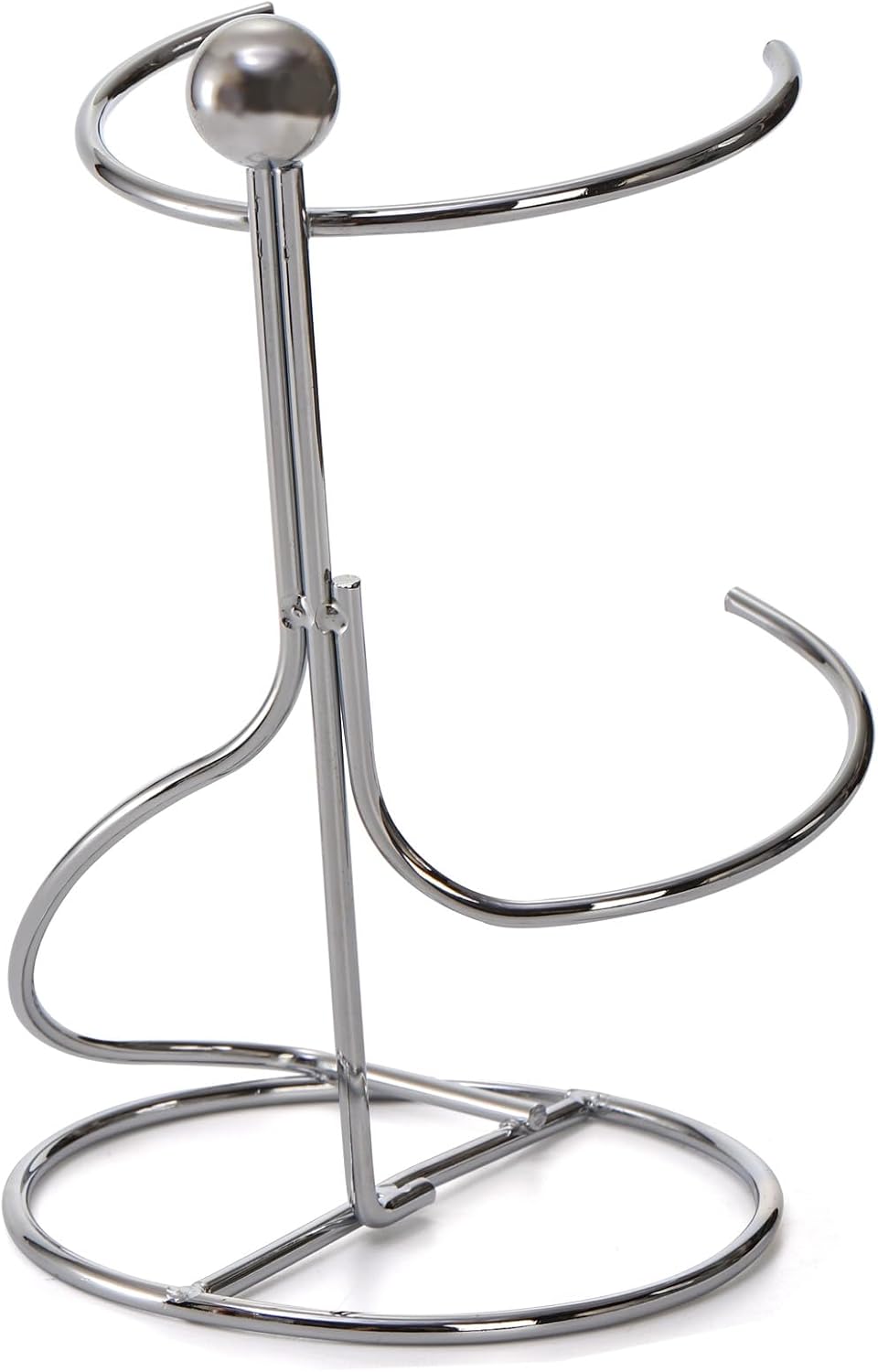 4 Packs Single Wine Rack Countertop, Silver Metal Small Holder, Floating Bottle Holder for Storage, Cabinet, Pantry, Unique Tabletop as Gifts Lovers