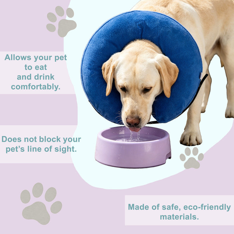 Inflatable Dog Cone Collar Alternative, Soft Dog Cone for Small Medium Large Dogs and Cats, Neck Recovery ECollar After Surgery,XL