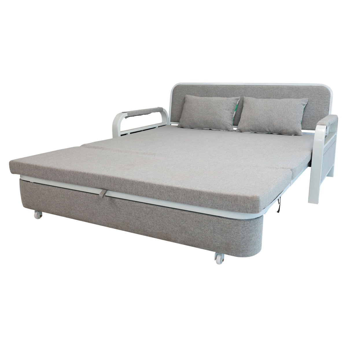 2 In 1 Sofa Bed Beneath Foldable Carbon Hidden Storage Sofa - 108cm