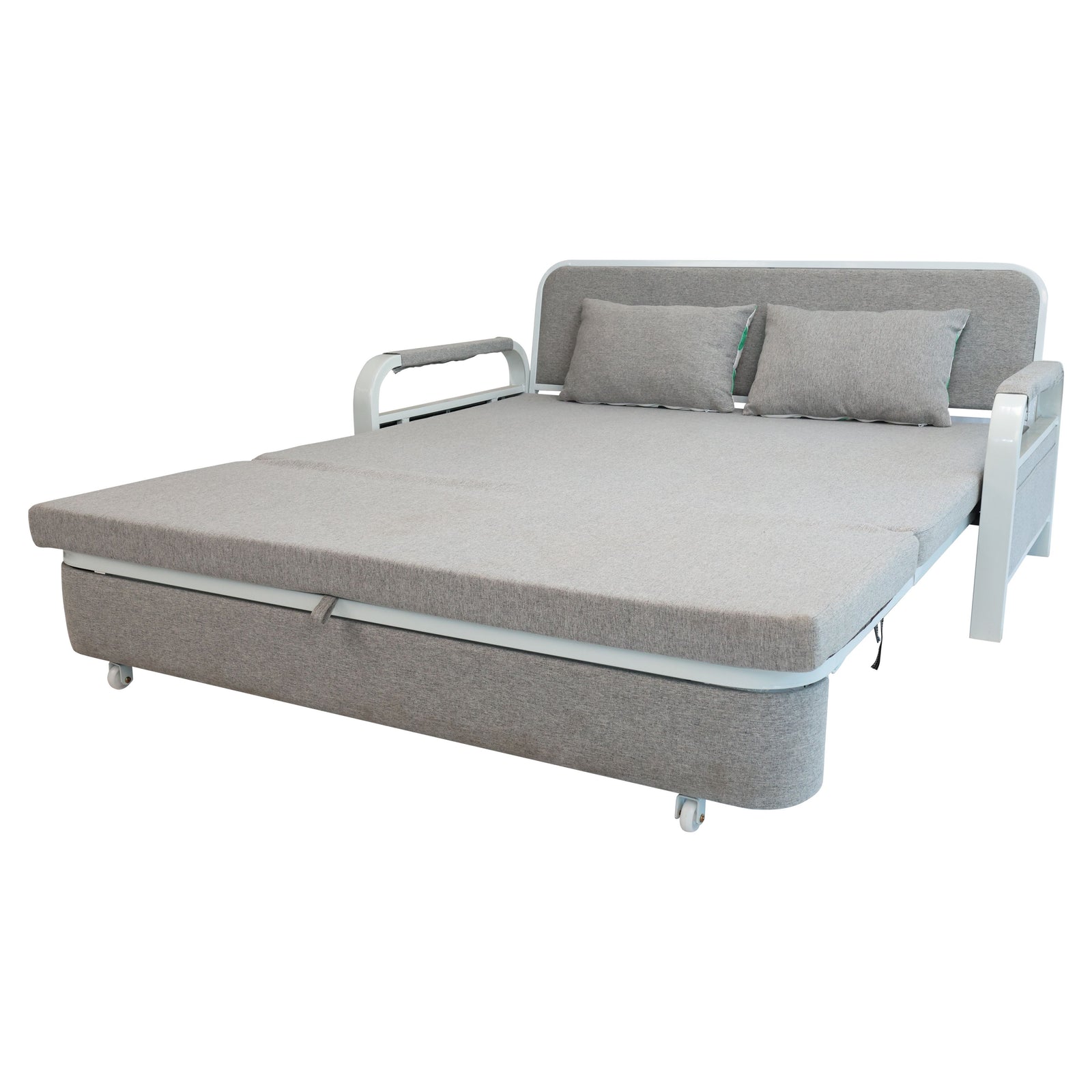 2 In 1 Sofa Bed Beneath Foldable Carbon Hidden Storage Sofa - 108cm