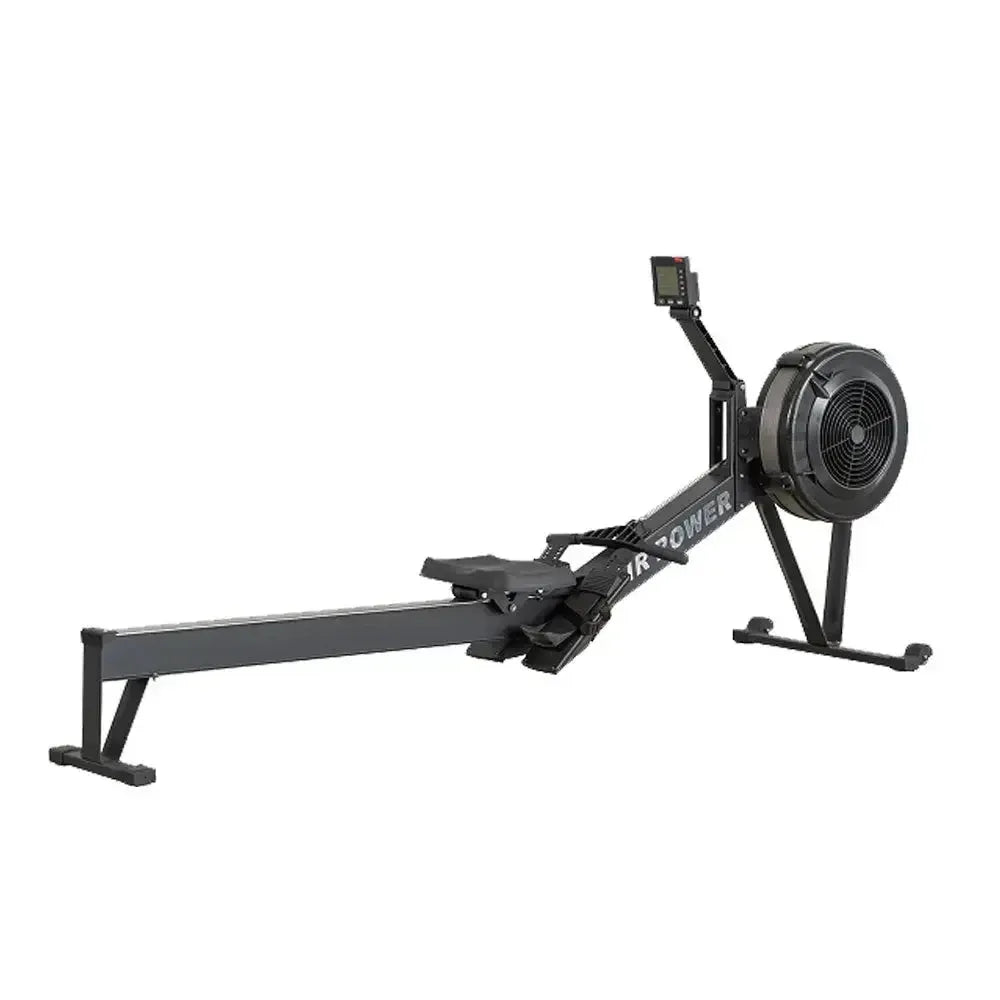 Eeeza Air Resistance Rowing Machine with 10-Level Wind Adjustment &amp; LED Monitor