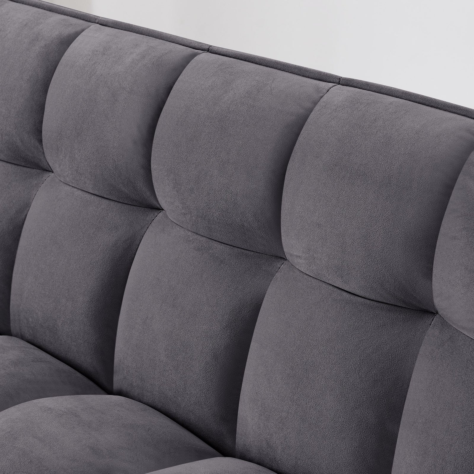 Fashionable Modern and Multi-functional Foldable Velvet Sofa Bed - Blue