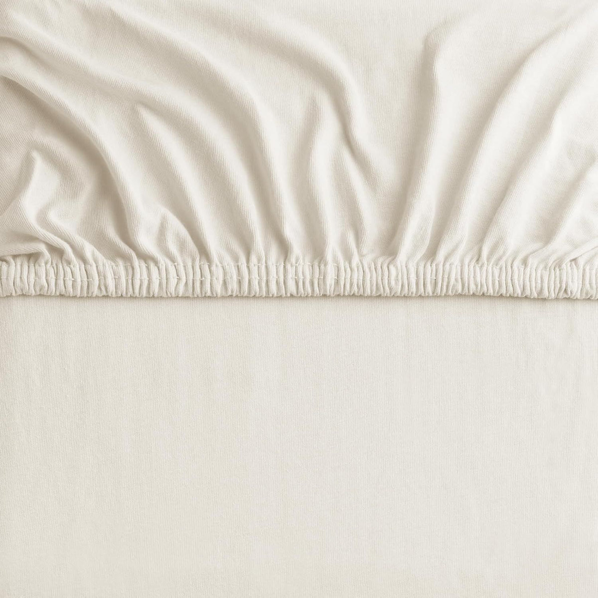 Hotel Quality Fitted sheets - 2 Piece Fitted sheets  -Breathable Bedding - Wrinkle, Fade, Stain Resistant- 26inch/40cm Deep Pocket Fitted Bed Sheet-Wrinkle and Fade Resistant,(Cream White,Queen)