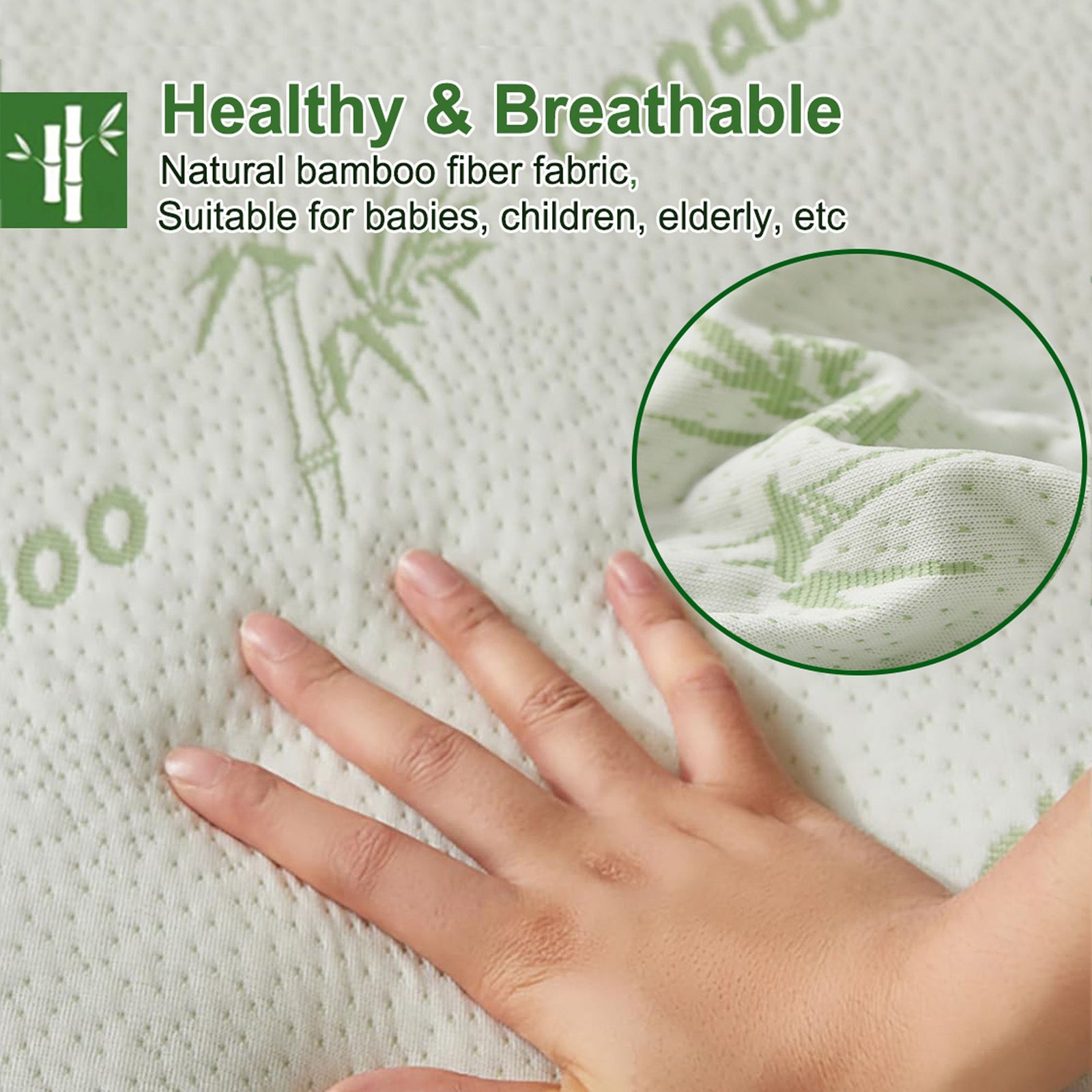 100% Waterproof Queen Mattress Protector, Breathable Mattress Cover Queen Size Bed, 3D Air Fabric Cooling Bed Pad Cover, Deep Pocket 40cm