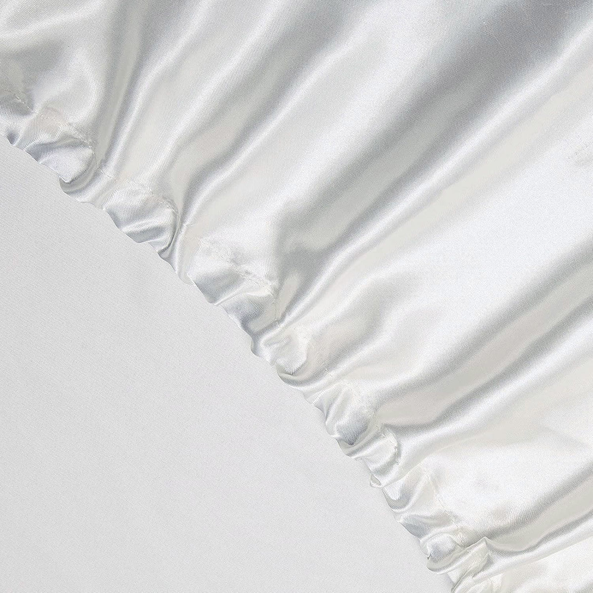 Art Silk Satin Sheet Set Hotel 4 Pieces Fitted/Flat Sheet Bedding Set-Luxury Soft Silky Sheets for Hair and Skin, Similar to Silk Bed Sheets Set 4 Pieces(King,White)