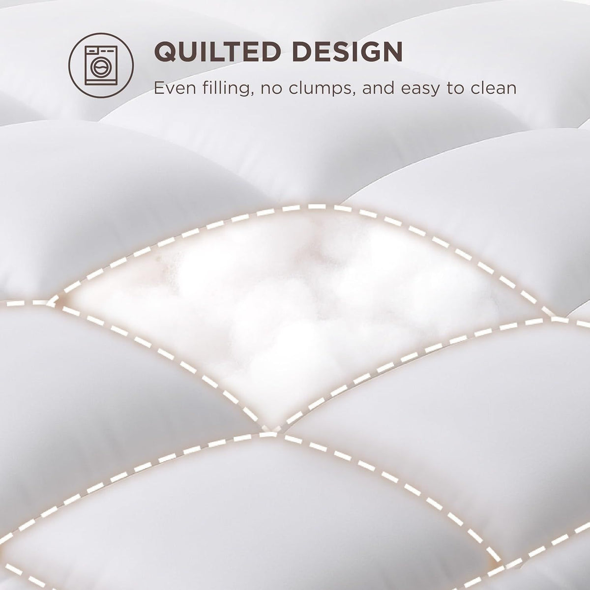 1000GSM Mattress Topper Viscose Derived from Bamboo, Thick Pillowtop Fitted Mattress Cover with 45cm Deep Skirt - Machine Washable Hypoallergenic(King,white)