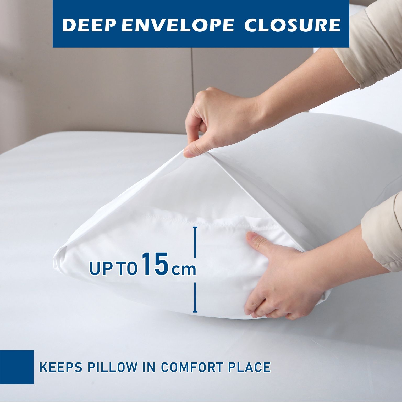 3 Piece Hotel Bamboo Cooling Sheet Set -Ultra Soft 2000TC Breathable Bed Sheets Set with 37 Centimetre Deep Pocket-Cooling Sheets for Hot Sleepers(White,Single)