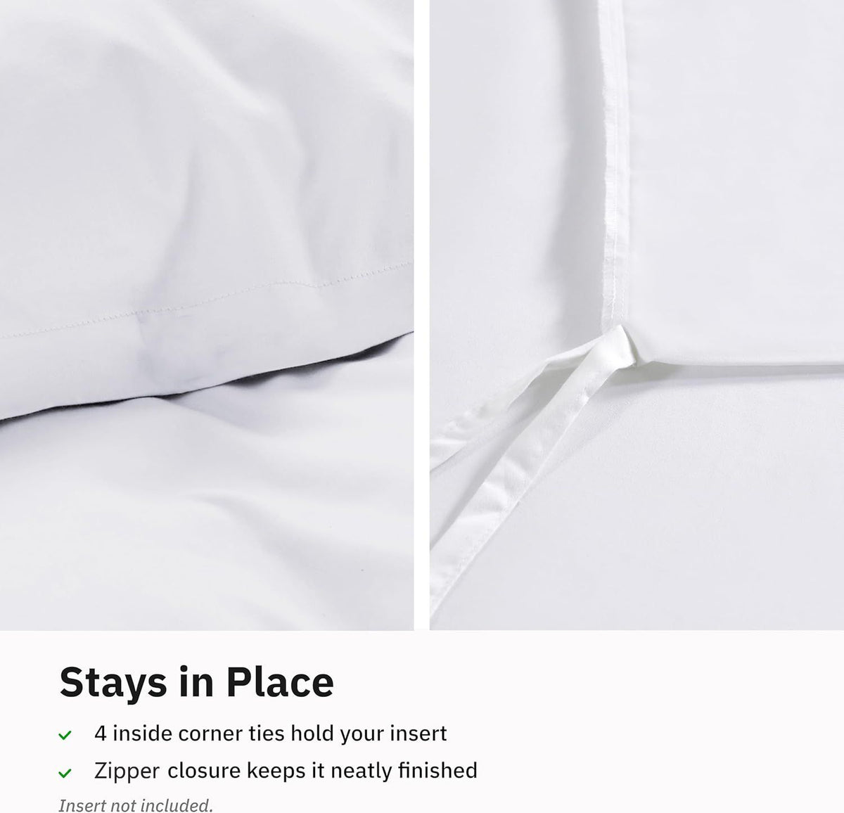Hotel Soft Microfiber Duvet Cover Set-2000TC Quilt Cover Set & Pillowcases -1 Donna Cover Zipper Closure & 1 x Pillowcases-Breathable Bedding - Wrinkle, Fade, Stain Resistant(White,Queen)