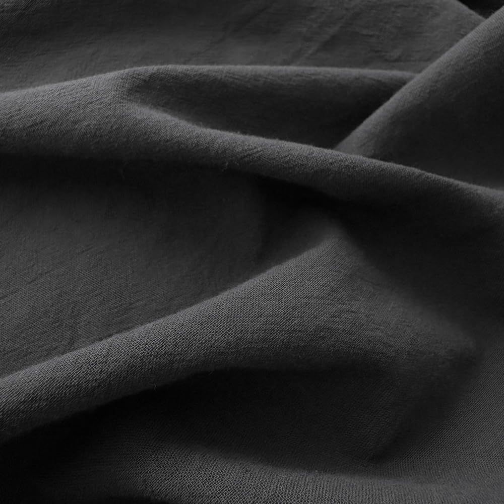 Hotel Soft Microfiber Duvet Cover Set-2000TC Quilt Cover Set & Pillowcases -1 Donna Cover Zipper Closure & 1 x Pillowcases-Breathable Bedding - Wrinkle, Fade, Stain Resistant(Black,Single)