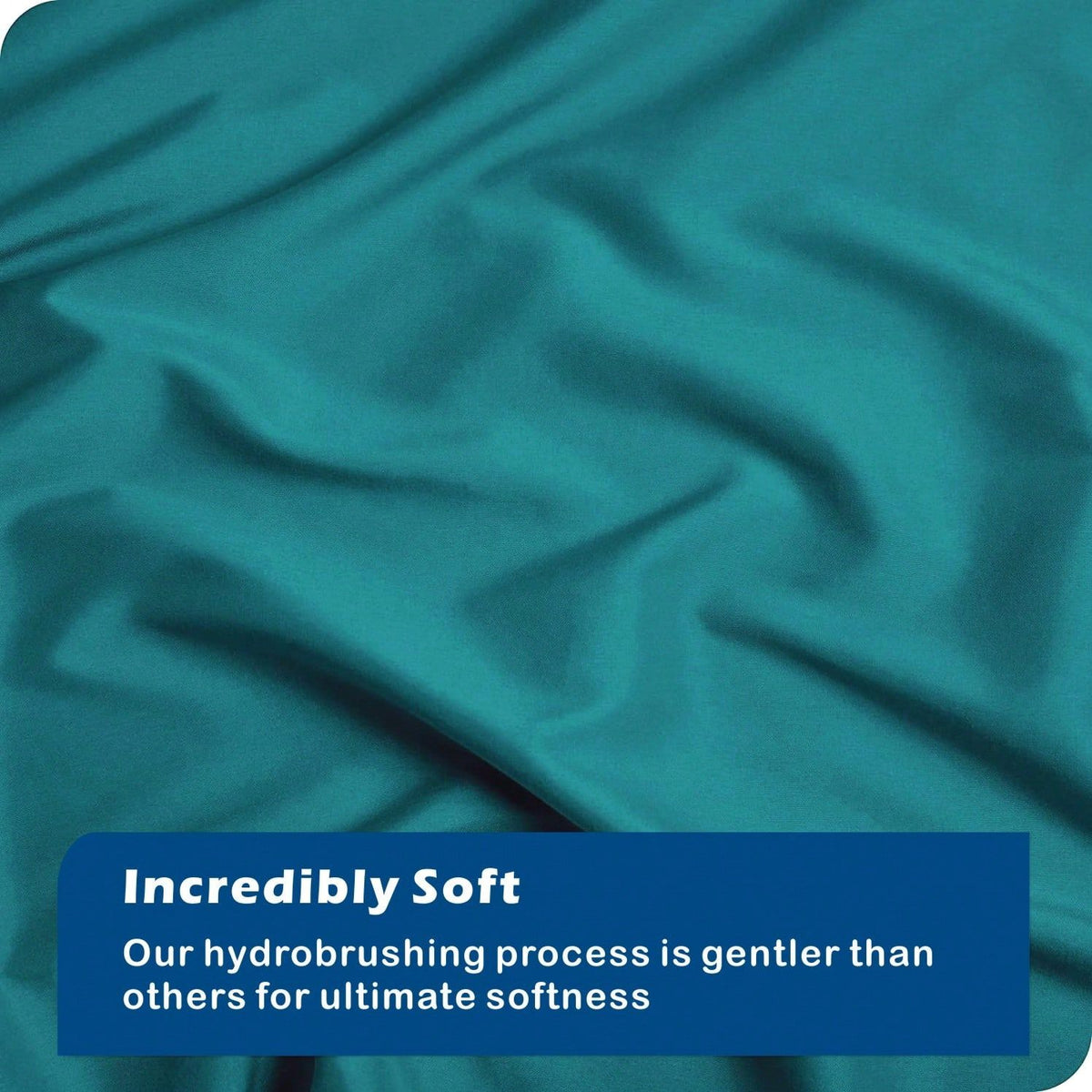 Hotel Soft Microfiber Duvet Cover Set-2000TC Quilt Cover Set & Pillowcases -1 Donna Cover Zipper Closure & 1 x Pillowcases-Breathable Bedding - Wrinkle, Fade, Stain Resistant(Biscay blue,Super King)