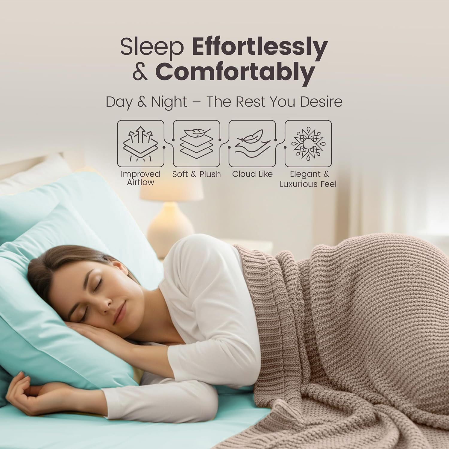 Hotel Quality Fitted Sheet - 1 Piece Fitted Sheet  -Breathable Bedding - Wrinkle, Fade, Stain Resistant- 16inch/40cm Deep Pocket Fitted Bed Sheet-Wrinkle and Fade Resistant,(Ice blue,Super King)