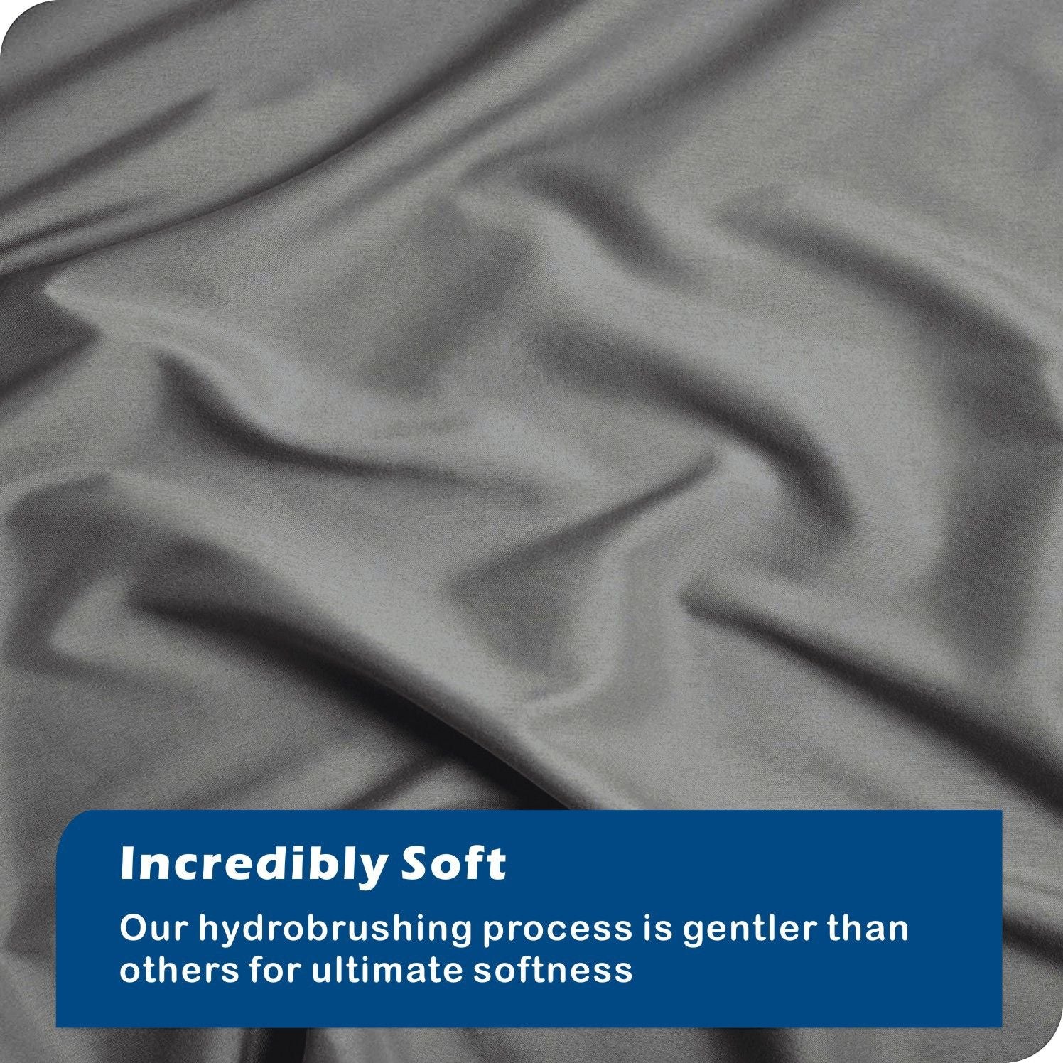 3 Piece Hotel Soft Microfiber Quilt Cover Set-2000TC Duvet/Donna Cover Set & Pillowcases -1 Quilt Cover Zipper Closure & 1 x Pillowcases-Breathable Bedding - Wrinkle, Fade, Stain Resistant(Grey,Double)