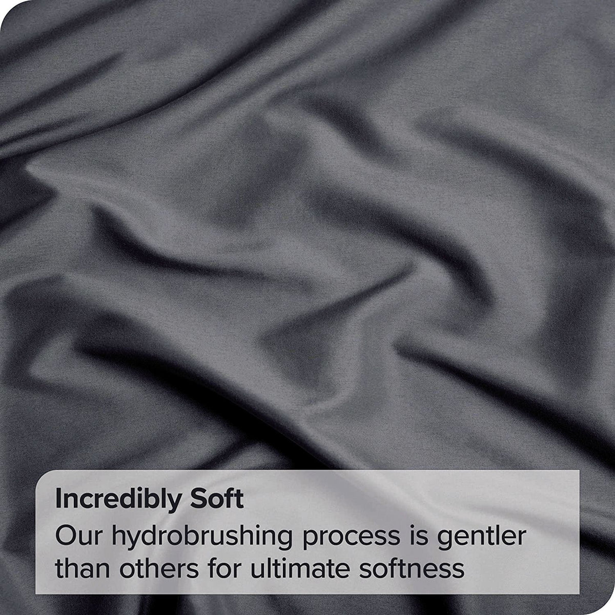 4 Piece Bed Sheet Set- Bedding Sheets & Pillowcases -Breathable Bedding - Wrinkle, Fade, Stain Resistant-Deep Pocket Flat Fitted Bed Sheet Set(Dark gray,Double)