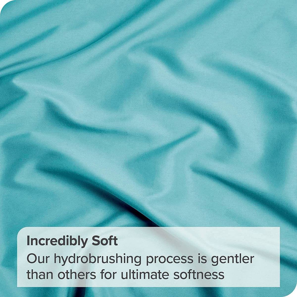 Hotel Quality Fitted Sheet - 1 Piece Fitted Sheet  -Breathable Bedding - Wrinkle, Fade, Stain Resistant- 16inch/40cm Deep Pocket Fitted Bed Sheet-Wrinkle and Fade Resistant,(Ice blue,Double)