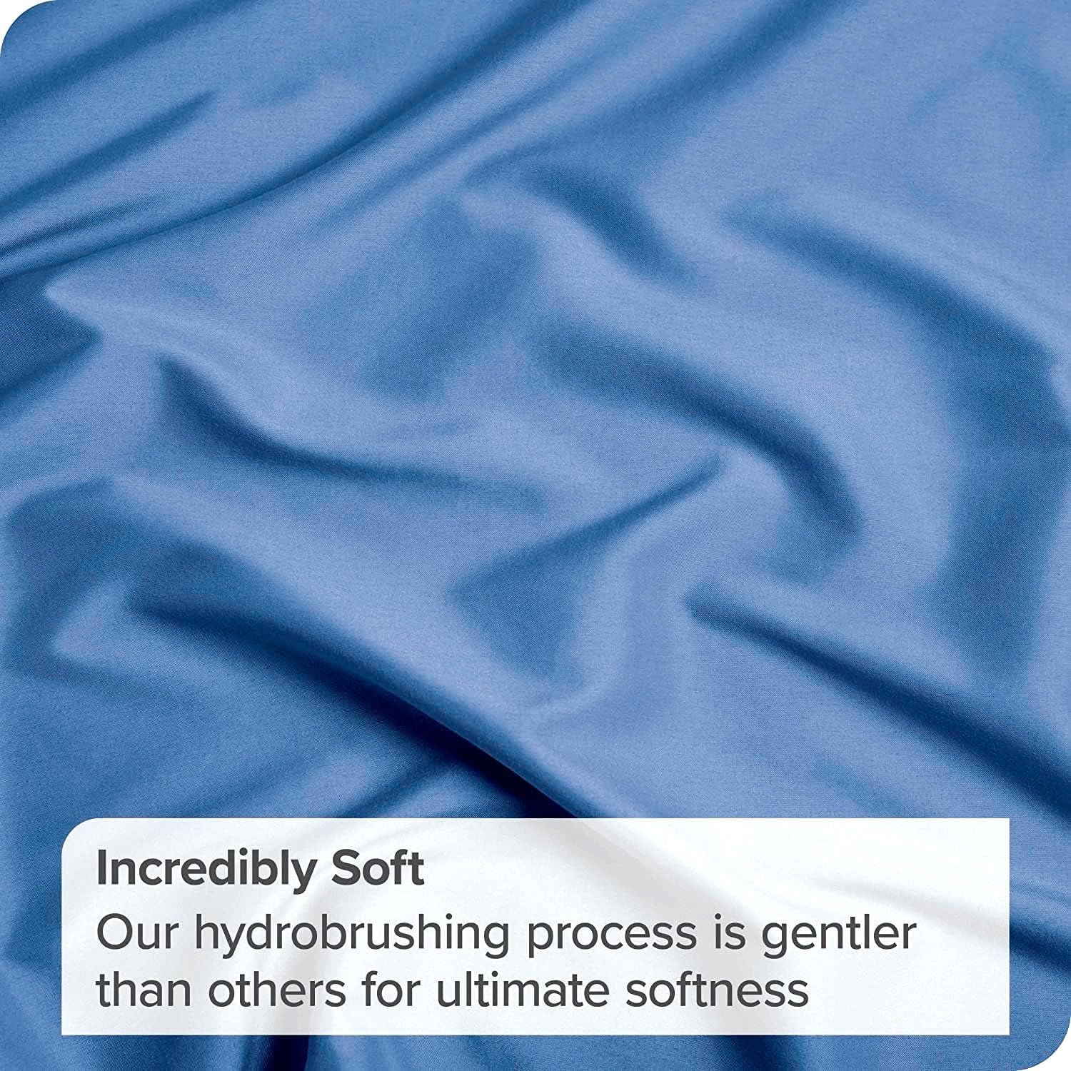 3 Piece Fitted Sheet Set- Fitted Sheet & Pillowcases -Breathable Bedding - Wrinkle, Fade, Stain Resistant- 40cm Deep Pocket Fitted Bed Sheet Set(Ocean,King)