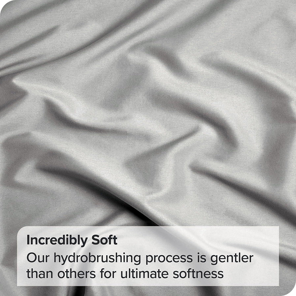 3 Piece Fitted Sheet Set- Fitted Sheet & Pillowcases -Breathable Bedding - Wrinkle, Fade, Stain Resistant- 40cm Deep Pocket Fitted Bed Sheet Set(Silver-gray,King)