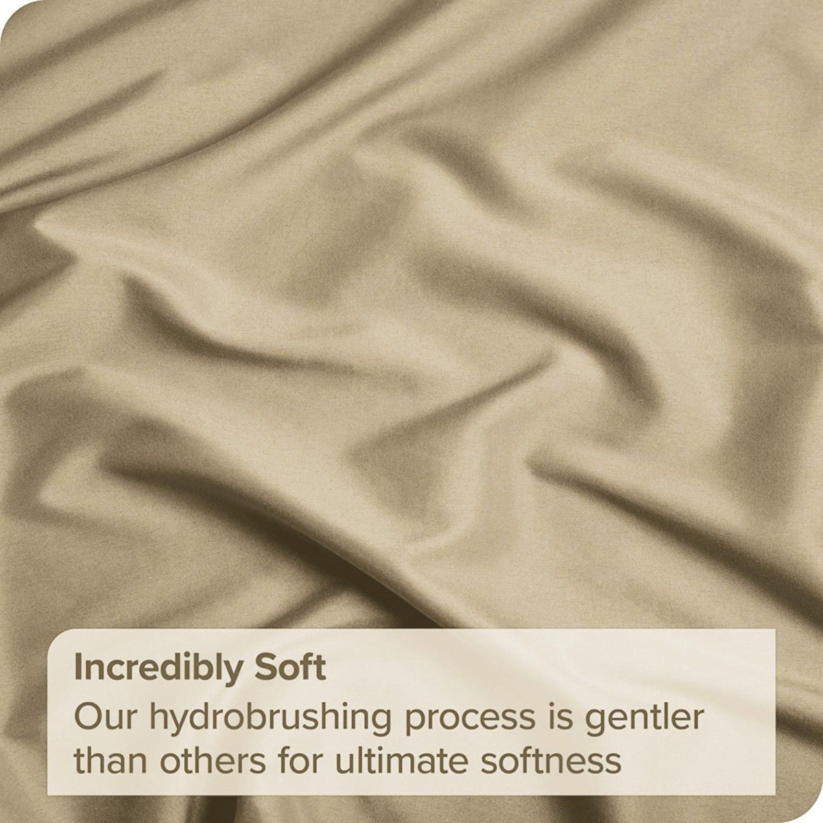 4 Piece Bed Sheet Set- Bedding Sheets & Pillowcases -Breathable Bedding - Wrinkle, Fade, Stain Resistant-Deep Pocket Flat Fitted Bed Sheet Set(Camel Beige,King)