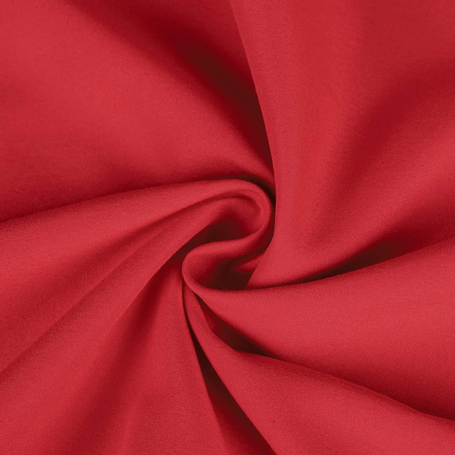 Elegant Comfort Premium Hotel Quality 1-Piece King Single Flat Sheet, Luxury and Softest 2000 Thread Count Bedding Flat Sheet(King Single,Red)