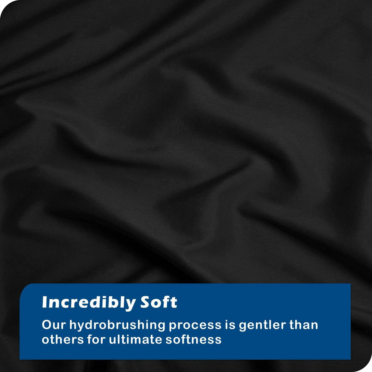 2 Piece Hotel Soft Microfiber Quilt Cover Set-2000TC Duvet/Donna Cover Set & Pillowcases -1 Quilt Cover Zipper Closure & 1 x Pillowcases-Breathable Bedding - Wrinkle, Fade, Stain Resistant(Black,Single)