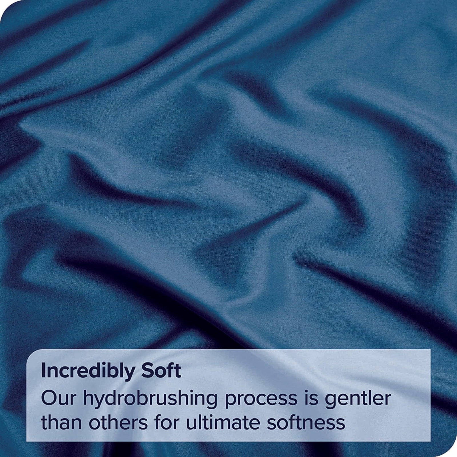 2 Piece Fitted Sheet Set- Fitted Sheet & Pillowcases -Breathable Bedding - Wrinkle, Fade, Stain Resistant- 40cm Deep Pocket Fitted Bed Sheet Set(Navy,Single)