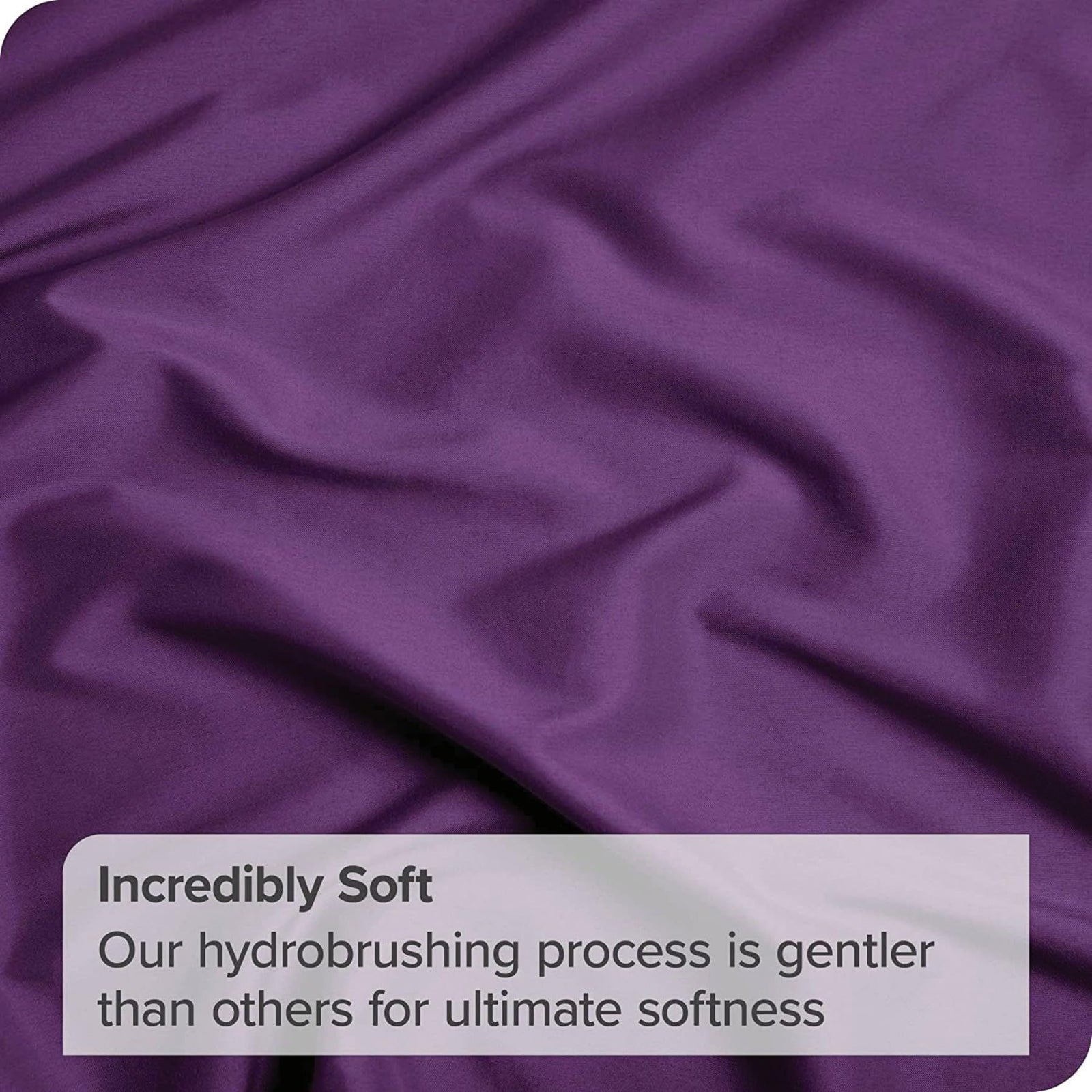 2 Piece Fitted Sheet Set- Fitted Sheet & Pillowcases -Breathable Bedding - Wrinkle, Fade, Stain Resistant- 40cm Deep Pocket Fitted Bed Sheet Set(Purple,Single)