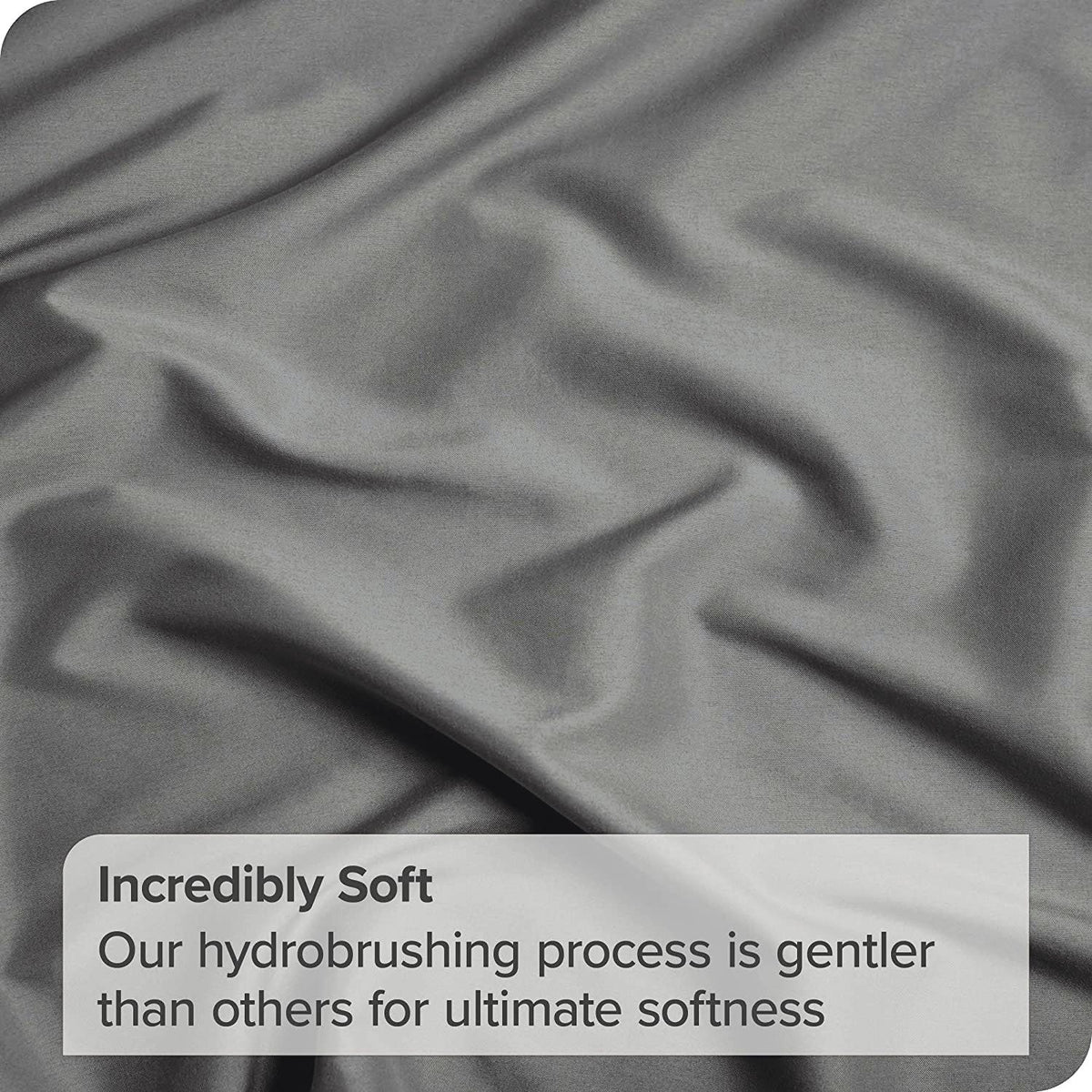 3 Piece Bed Sheet Set- Bedding Sheets & Pillowcases -Breathable Bedding - Wrinkle, Fade, Stain Resistant-Deep Pocket Flat Fitted Bed Sheet Set(Grey,Single)