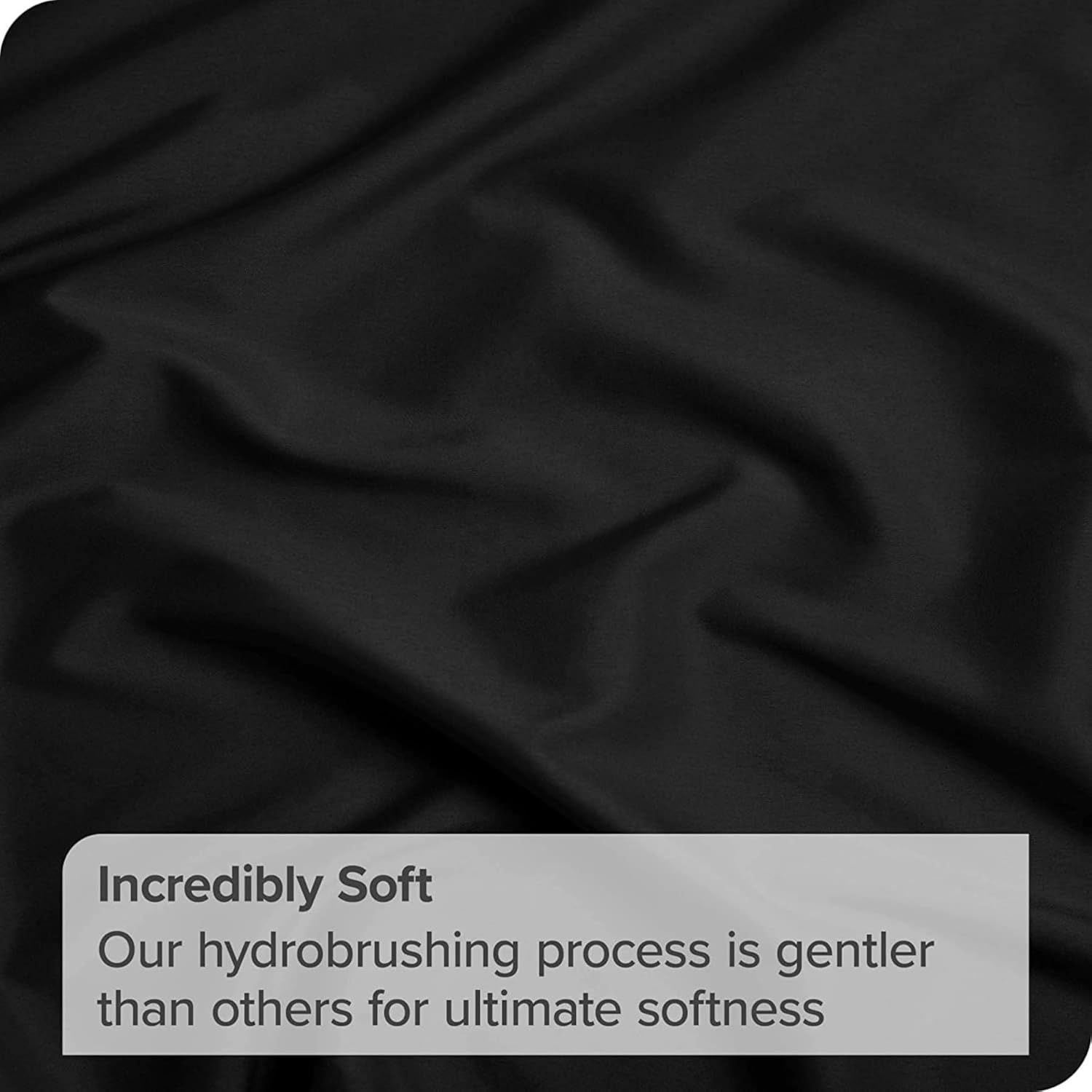 3 Piece Fitted Sheet Set- Fitted Sheet & Pillowcases -Breathable Bedding - Wrinkle, Fade, Stain Resistant- 40cm Deep Pocket Fitted Bed Sheet Set(Black,Super King)