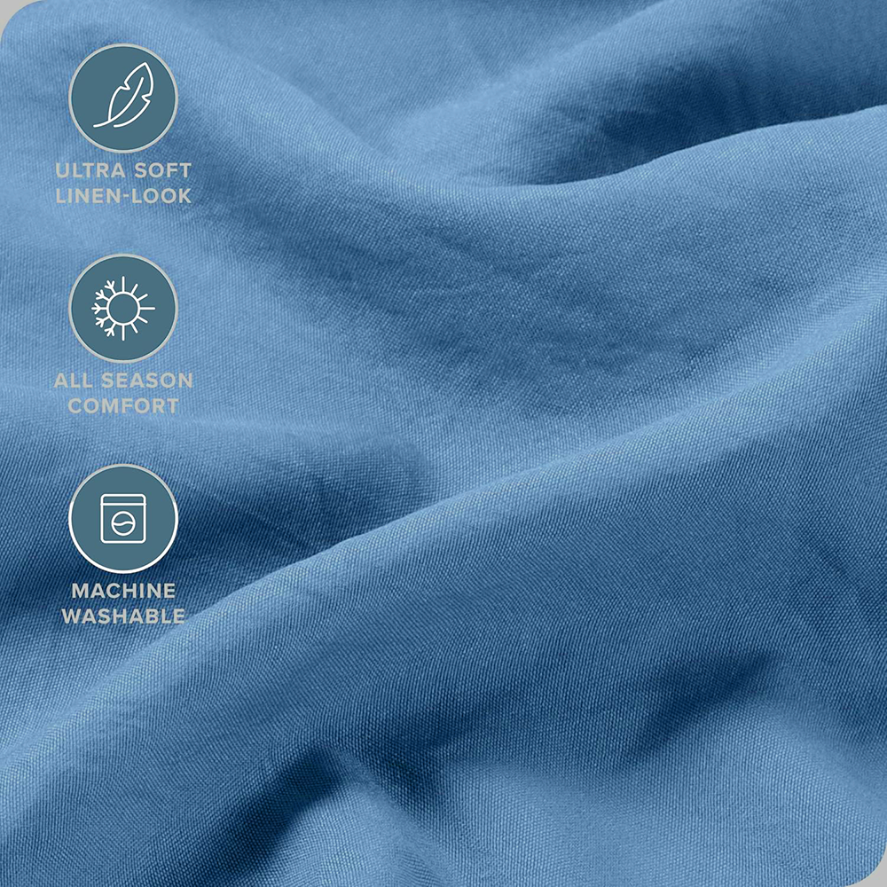 Hotel Quality Fitted Sheet - 1 Piece Fitted Sheet  -Breathable Bedding - Wrinkle, Fade, Stain Resistant- 16inch/40cm Deep Pocket Fitted Bed Sheet-Wrinkle and Fade Resistant,(Ocean,Super King)