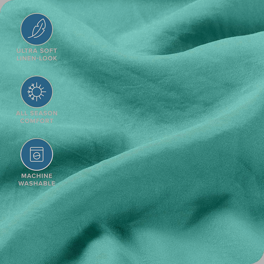 Hotel Quality Fitted Sheet - 1 Piece Fitted Sheet  -Breathable Bedding - Wrinkle, Fade, Stain Resistant- 16inch/40cm Deep Pocket Fitted Bed Sheet-Wrinkle and Fade Resistant,(Biscay blue,Super King)