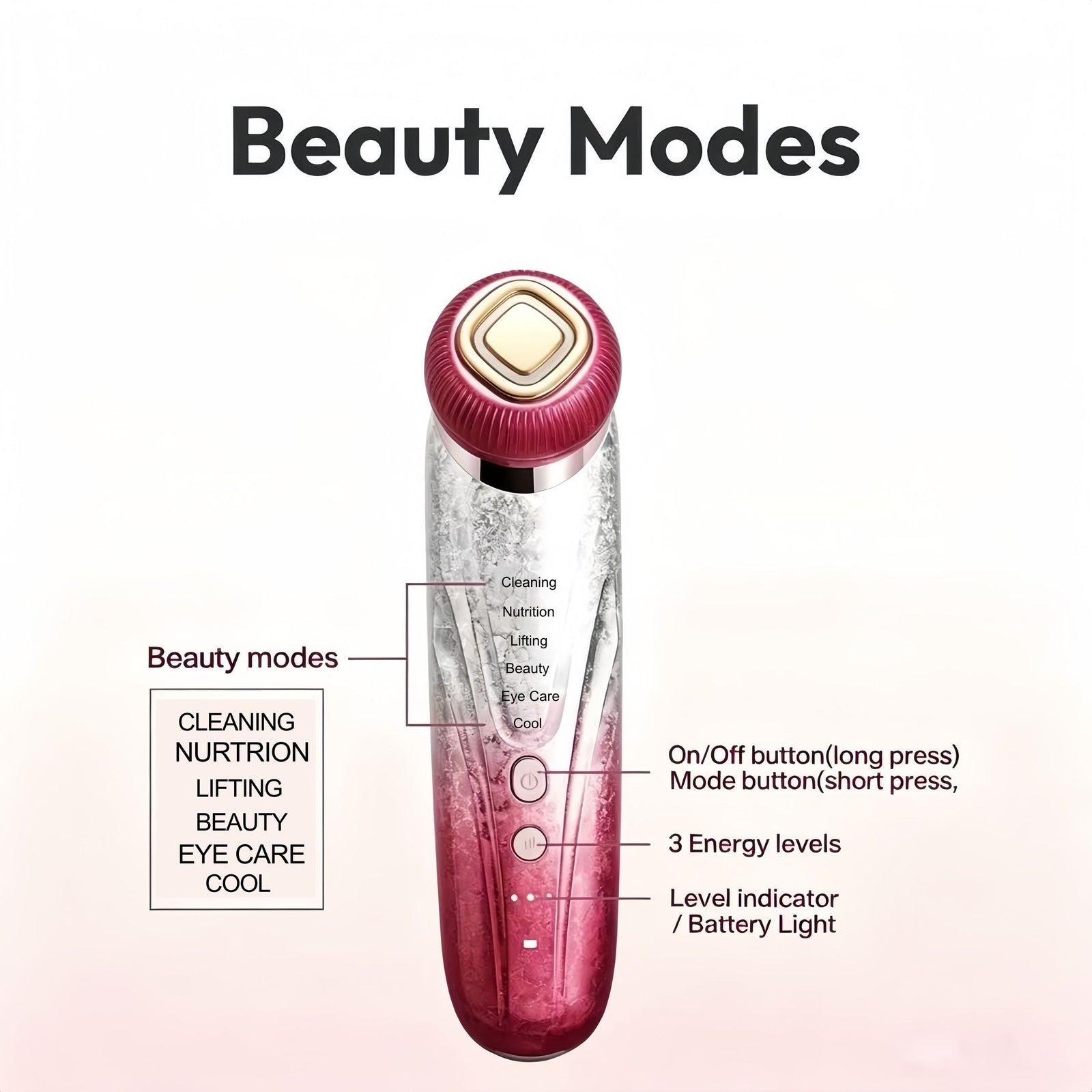 Lifting Firming Microcurrent Multifunctional Beauty Facial Device