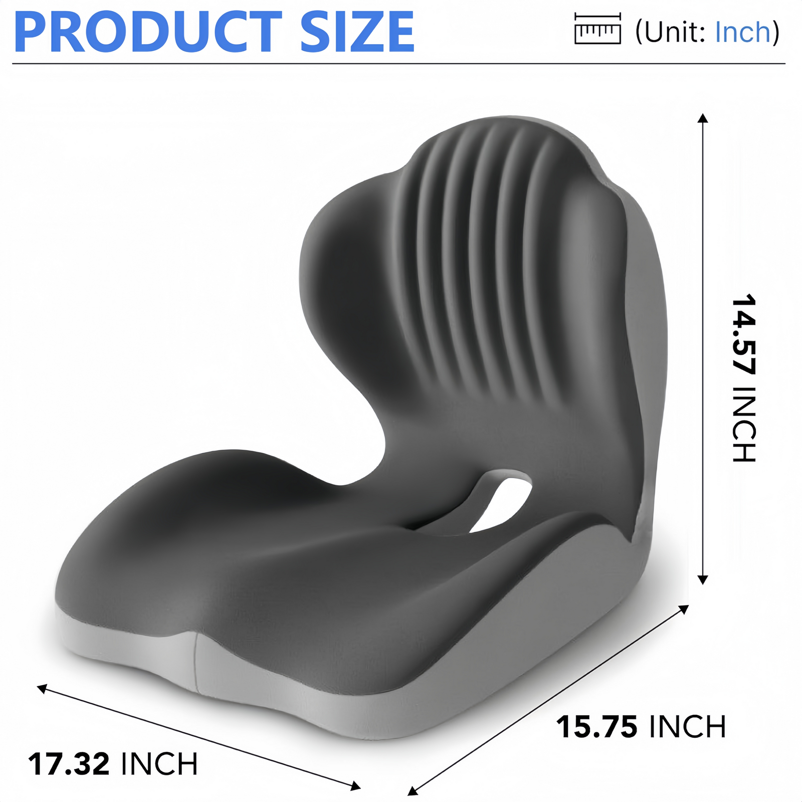 Office Chair Cushion with Lumbar Support Pillow Memory Foam Seat Cushions Ergonomic Back Pillow for Sciatica Pain Relief & Back Pain Relief, Car Seat Cushion & Back Support