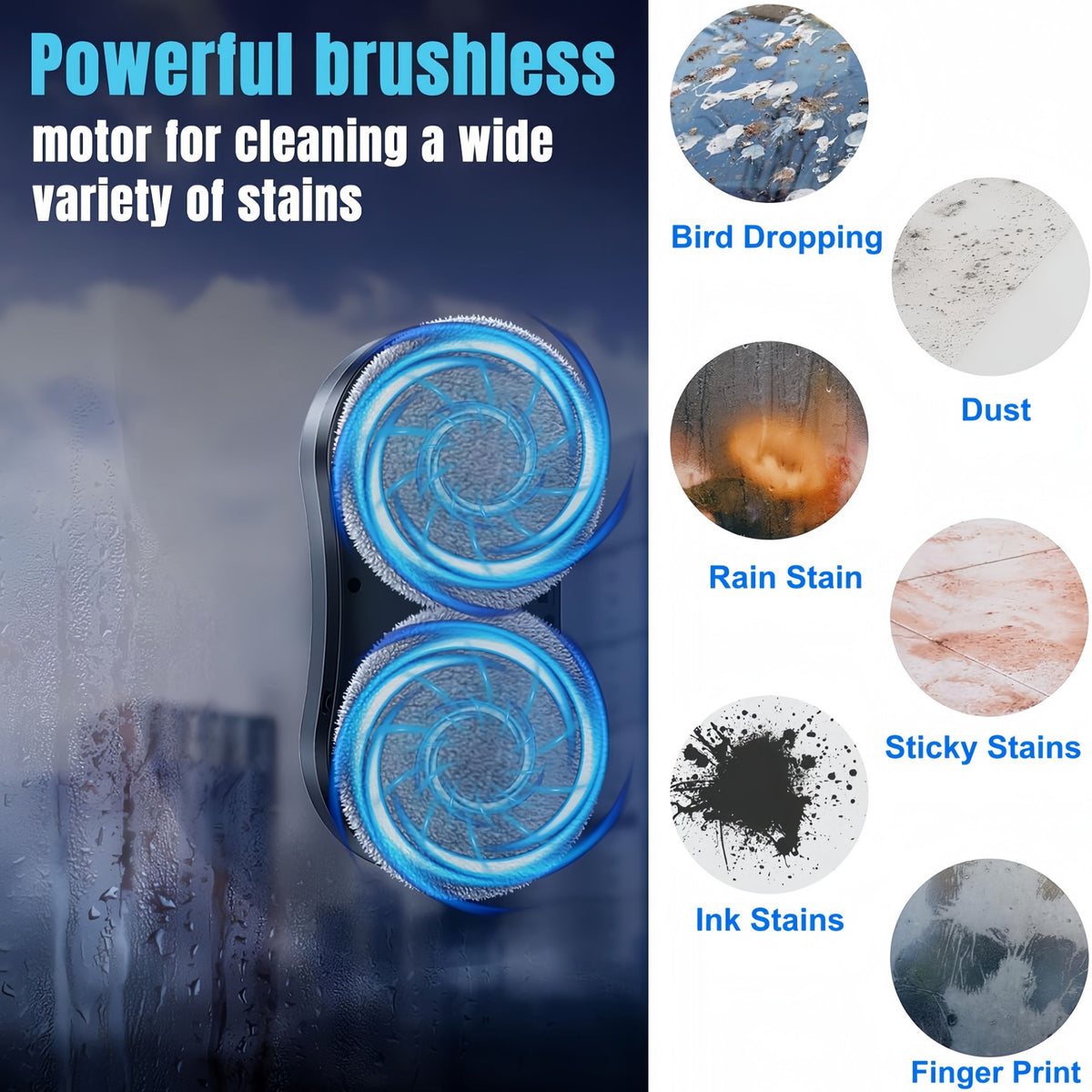 Robot Window Cleaner Automatic Water Spray Glass Cleaning Robot