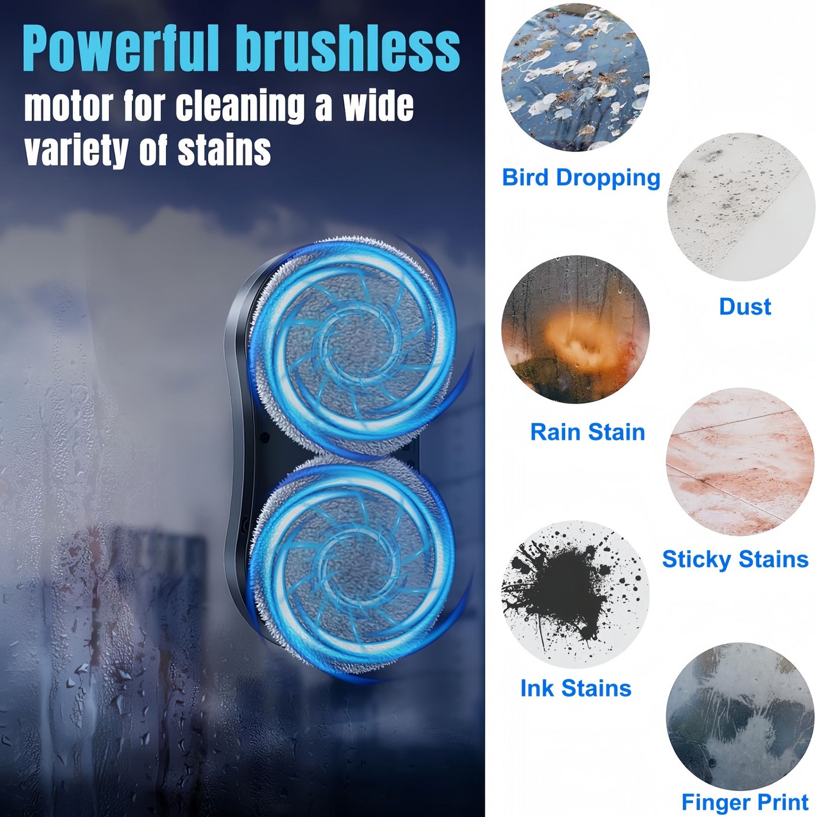 Robot Window Cleaner Automatic Water Spray Glass Cleaning Robot