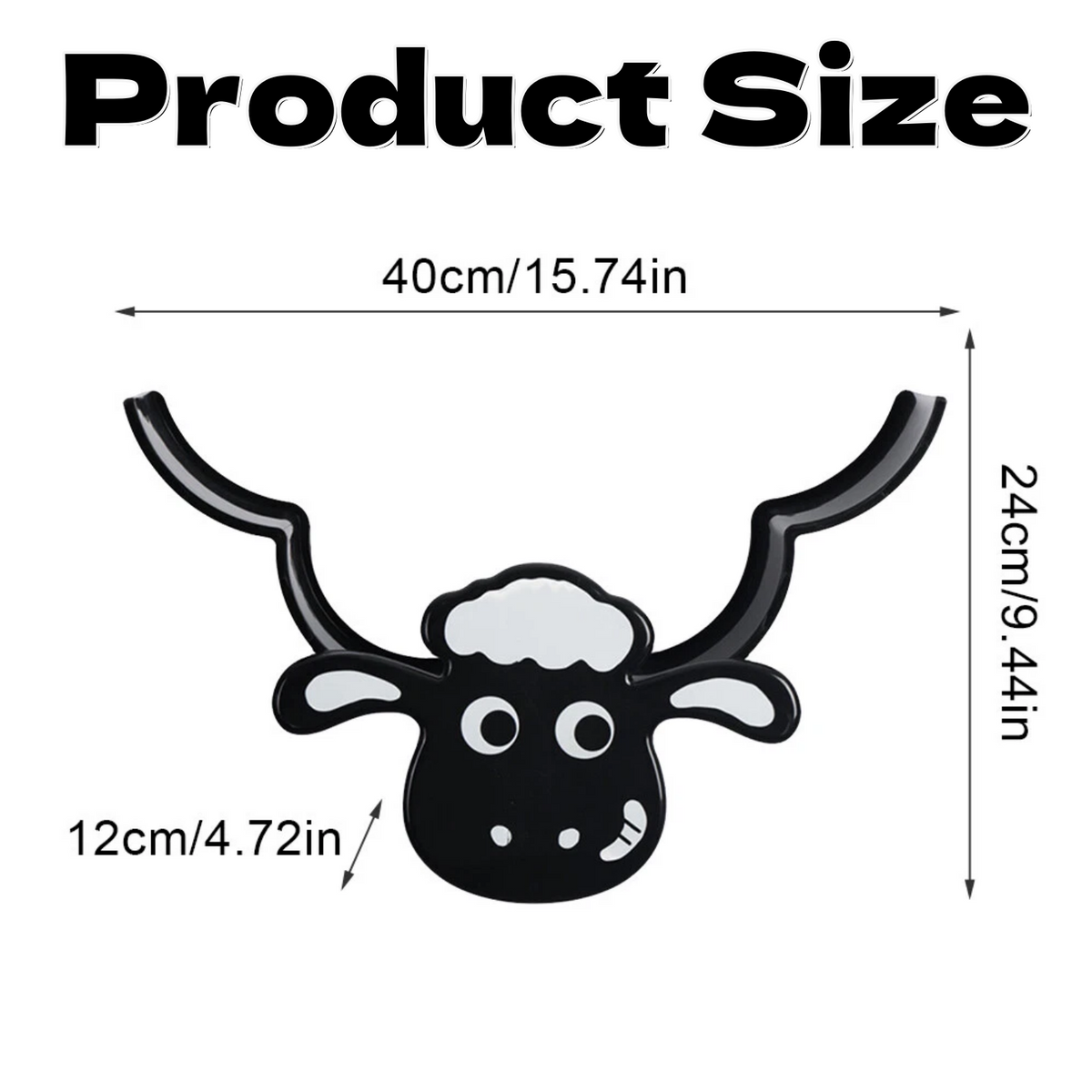 Creative Sheep Toilet Paper Holder, Wall-Mounted Metal Tissue Storage Rack, Punch-Free Easy Installation Paper Towel Holder, Funny Home Decor for Bathroom