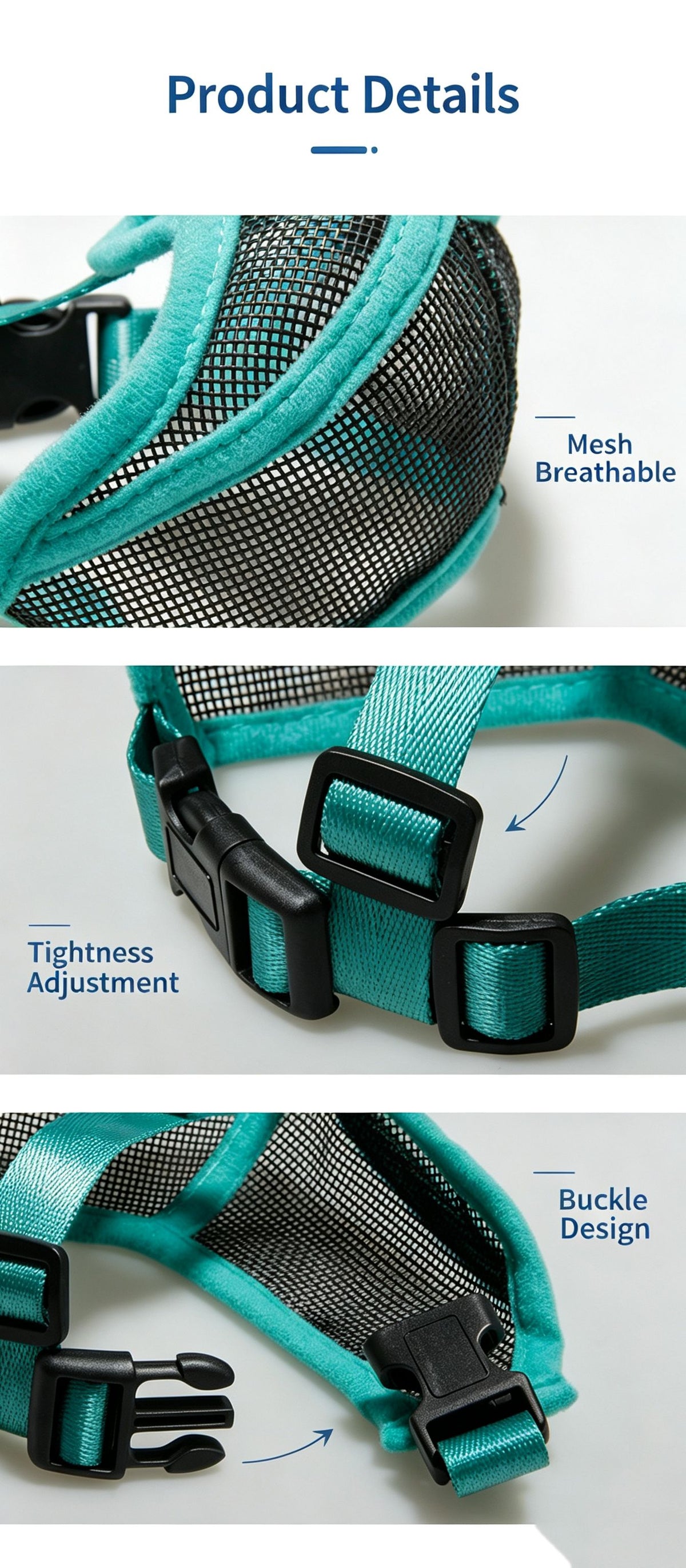 Anti bite and anti ingestion mouth cover suitable for bulldogs，XL