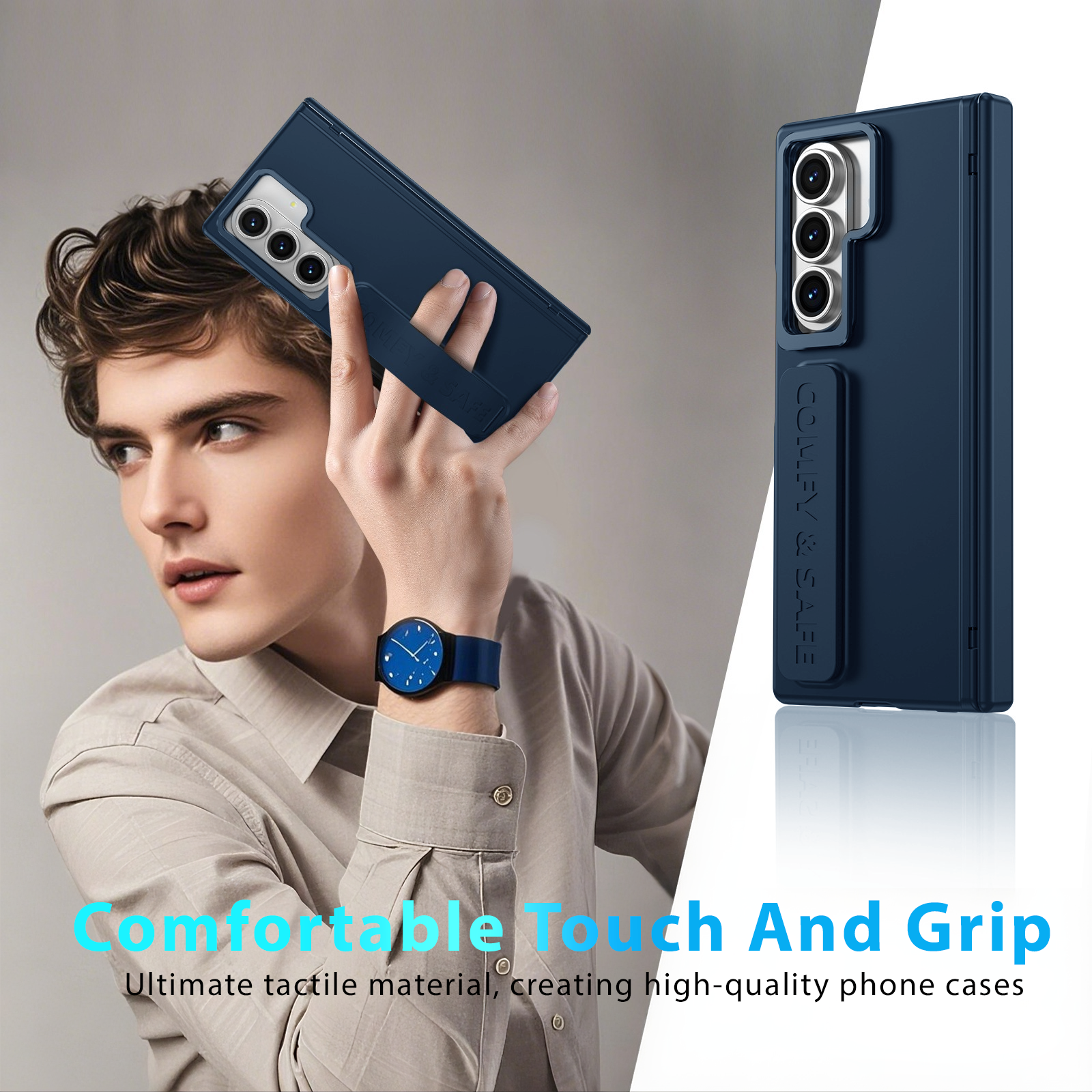 Compatible for Samsung Galaxy Z Fold 8 Ultra Case blue