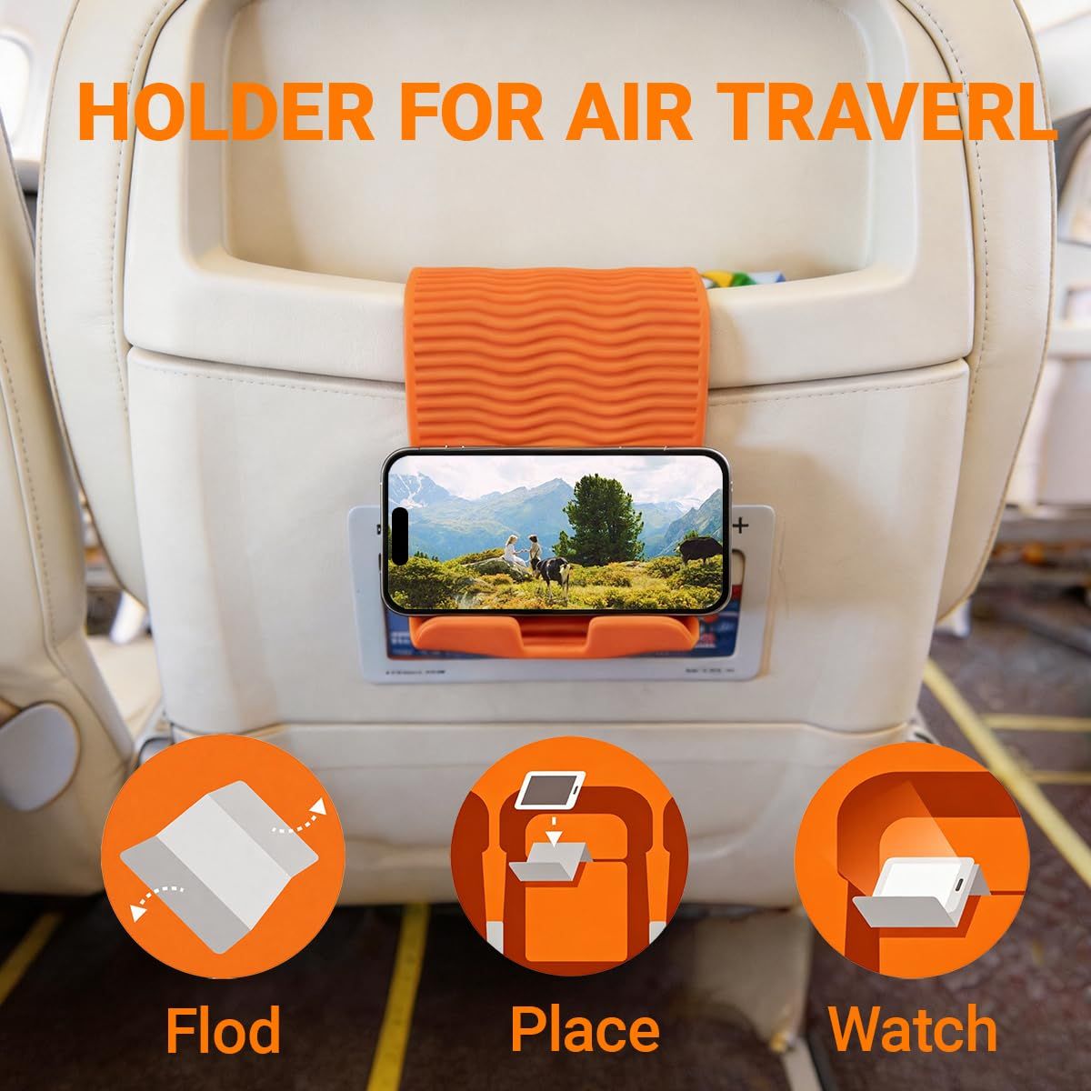 2026 Flexible Airplane Phone Stand for Travel