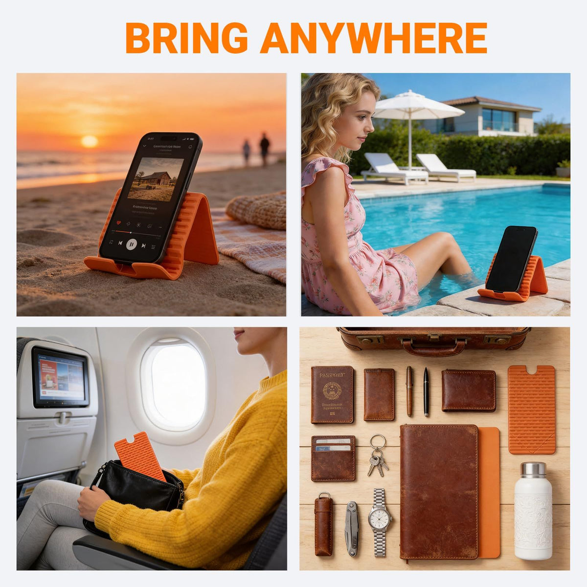 2026 Flexible Airplane Phone Stand for Travel