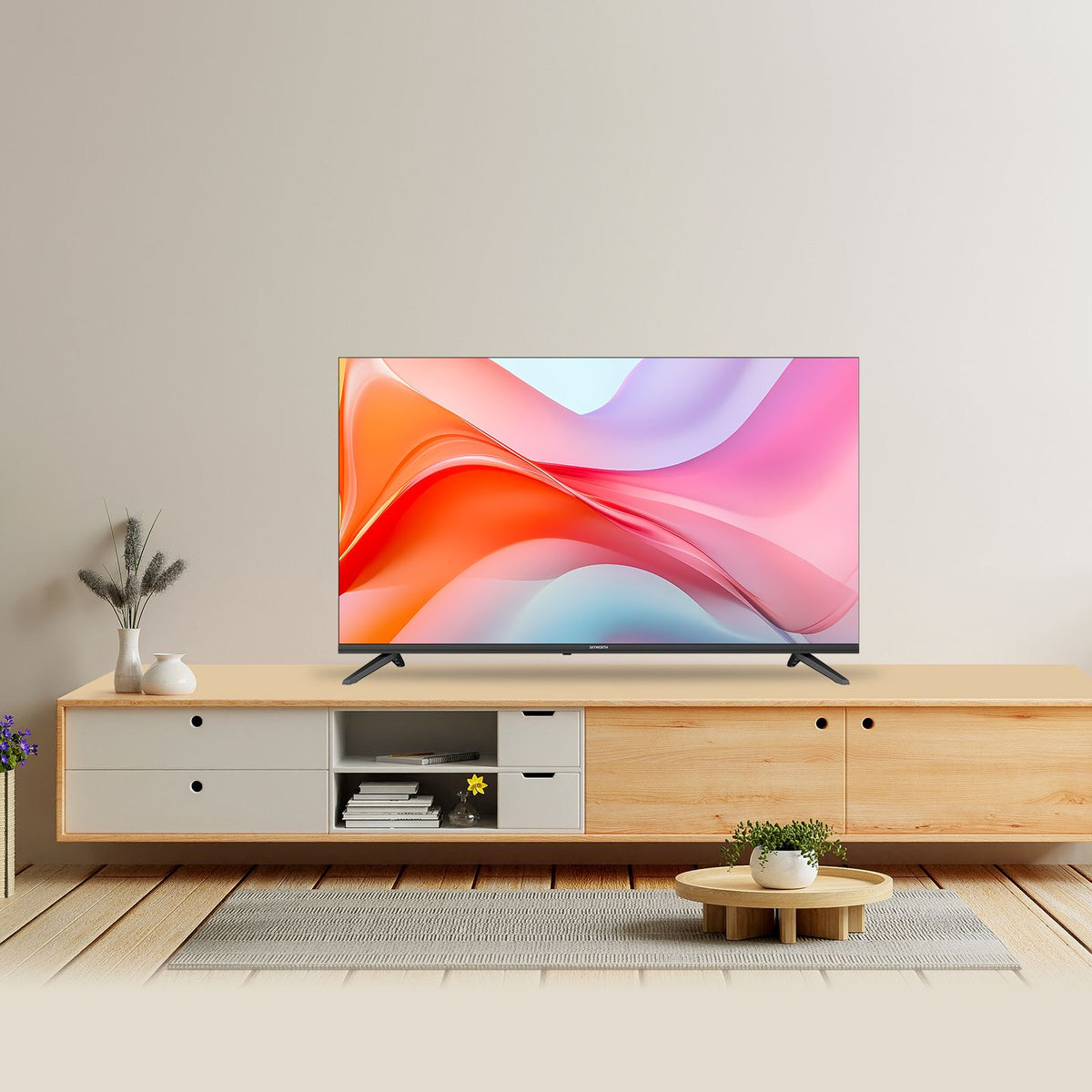 SKYWORTH Q5600H 43''-QLED+ Smart Google TV, FHD, HDR10 HLG, Find-My Remote,Dolby Audio, Screen Casting, Bezel Less Design, Voice Control