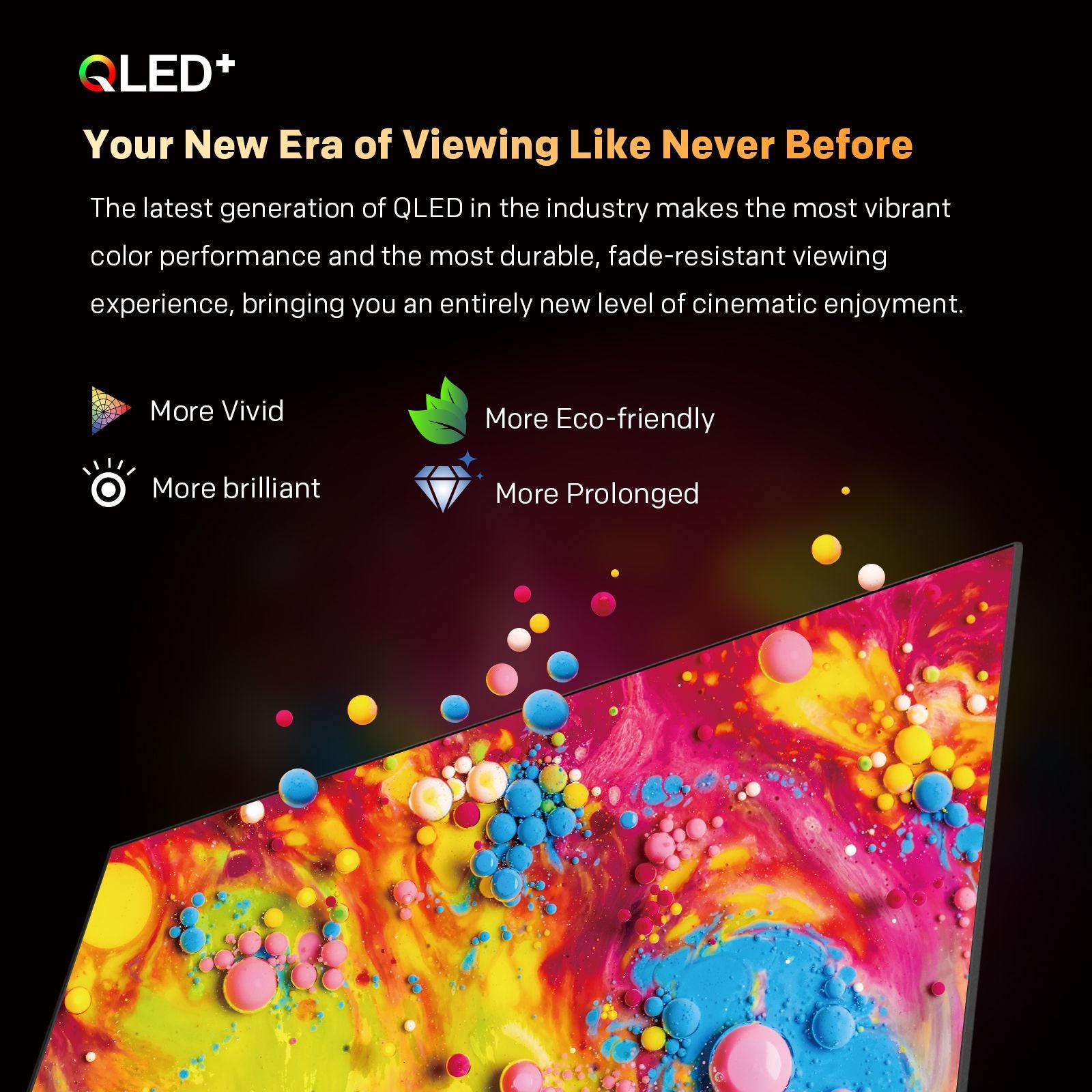 SKYWORTH Q6600H 55" - QLED+ 4K Smart Google TV, Gen 5 Quantum Dot, 120Hz Refresh Rate, AI-Powered Picture, Dolby Audio DBX-tv Audio, Voice Control, Screen Casting, HDR, Eco-Friendly Design
