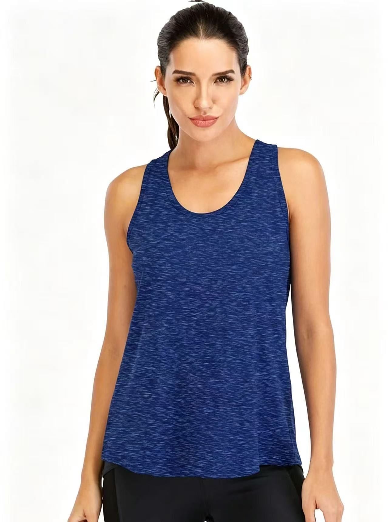 Loose Racerback Workout Tank for Gym, Running, Yoga, and All Active Lifestyles, S (Royal Blue)
