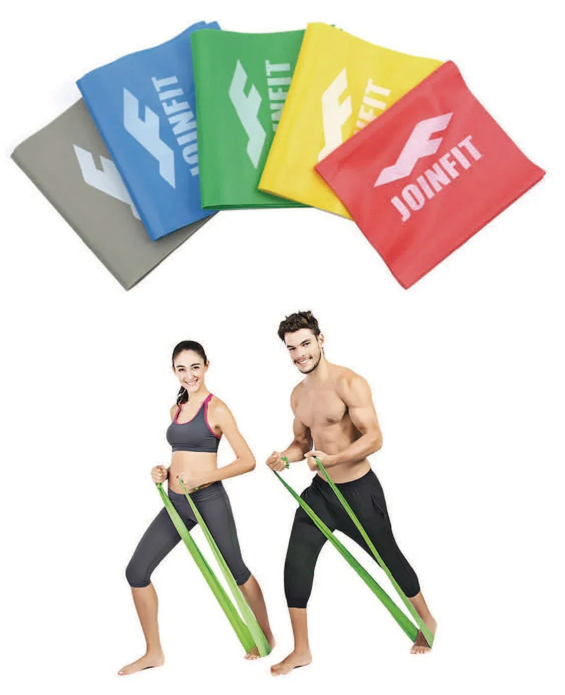 Latex Resistance Bands — GREEN - 2.0M/20LB SIZE: 200CM (L) X 15CM (W) X 0.55CM (H) // WEIGHT: 0.2KG