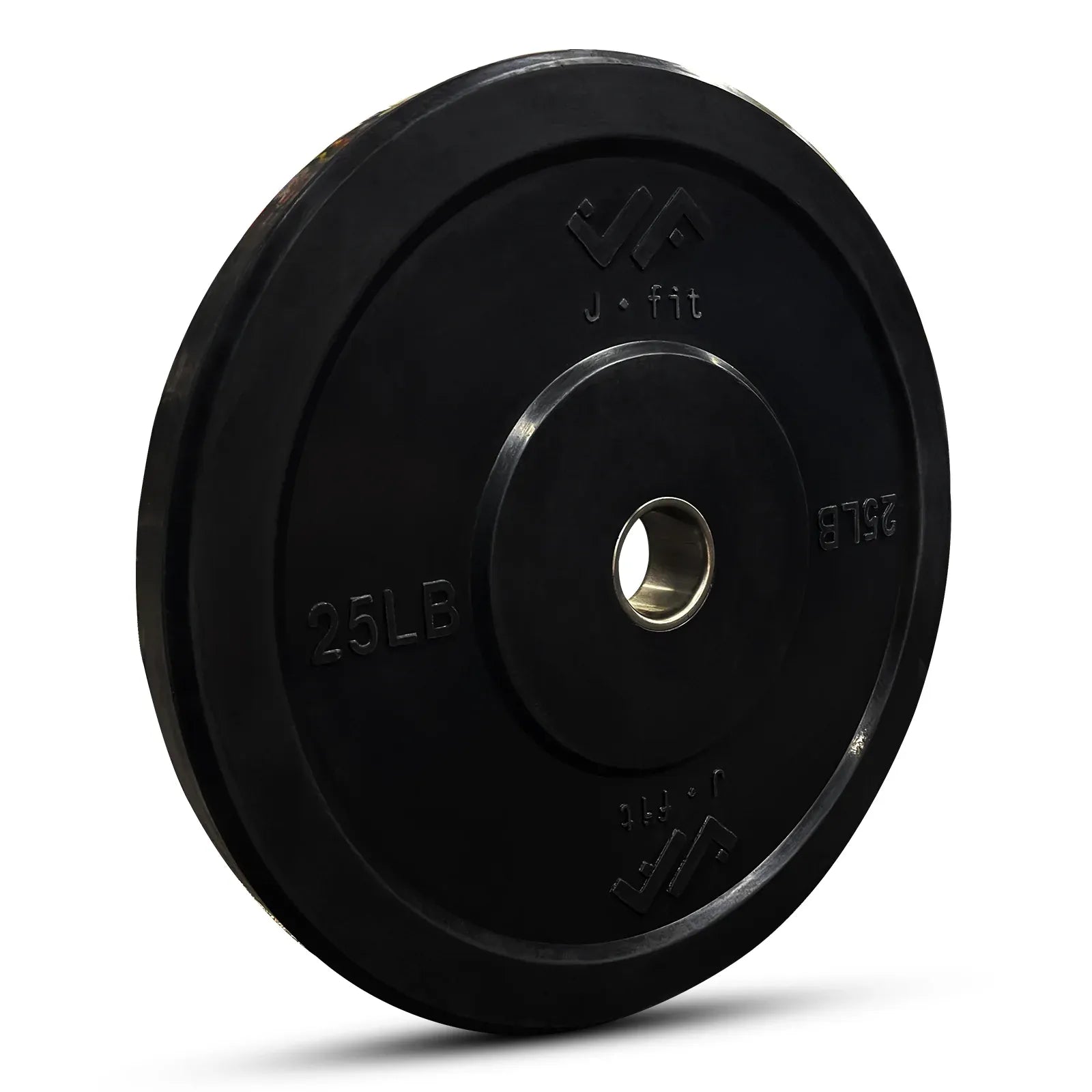 JFIT Black Olympic Bumper Plate 10LB 25LB 35LB 45LB — 10LB/4.5KG