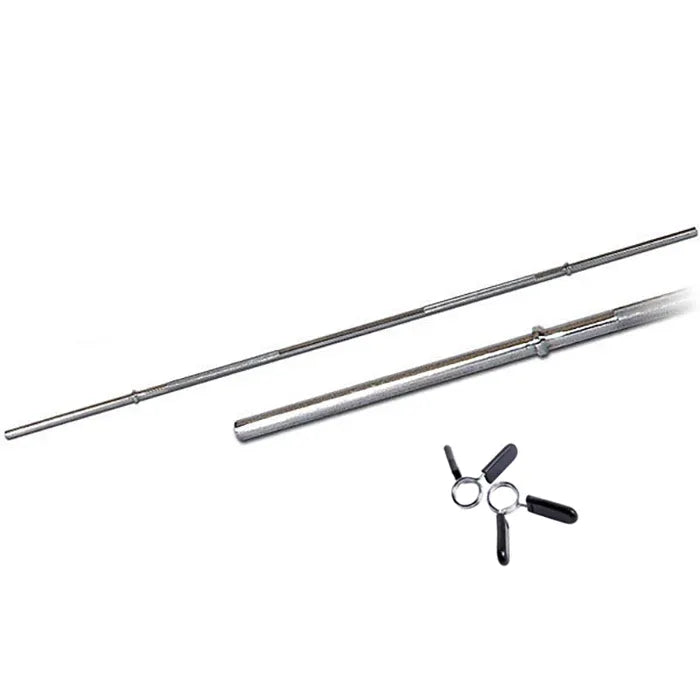 7 Foot Standard Barbell with Spring collar