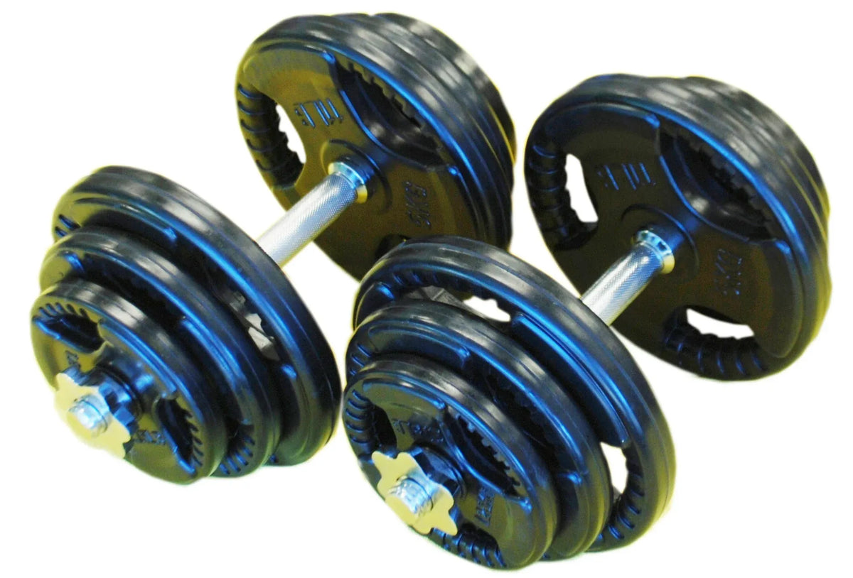 40kg Standard Rubber Dumbbell Set