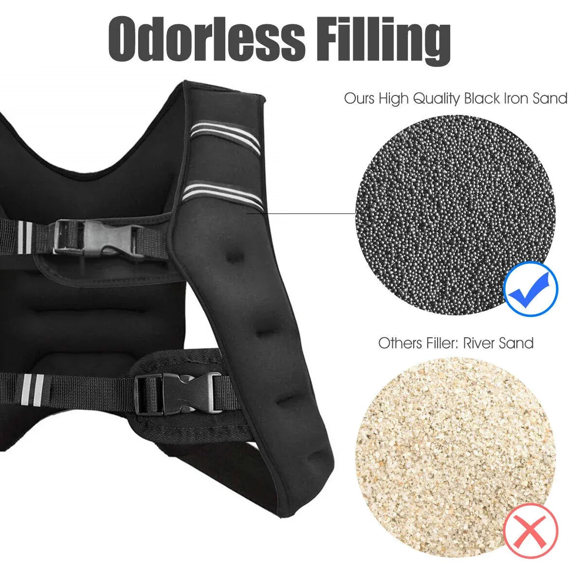 Weighted Vest With Mesh Pocket & Adjustable Buckle — 3kg / Purple