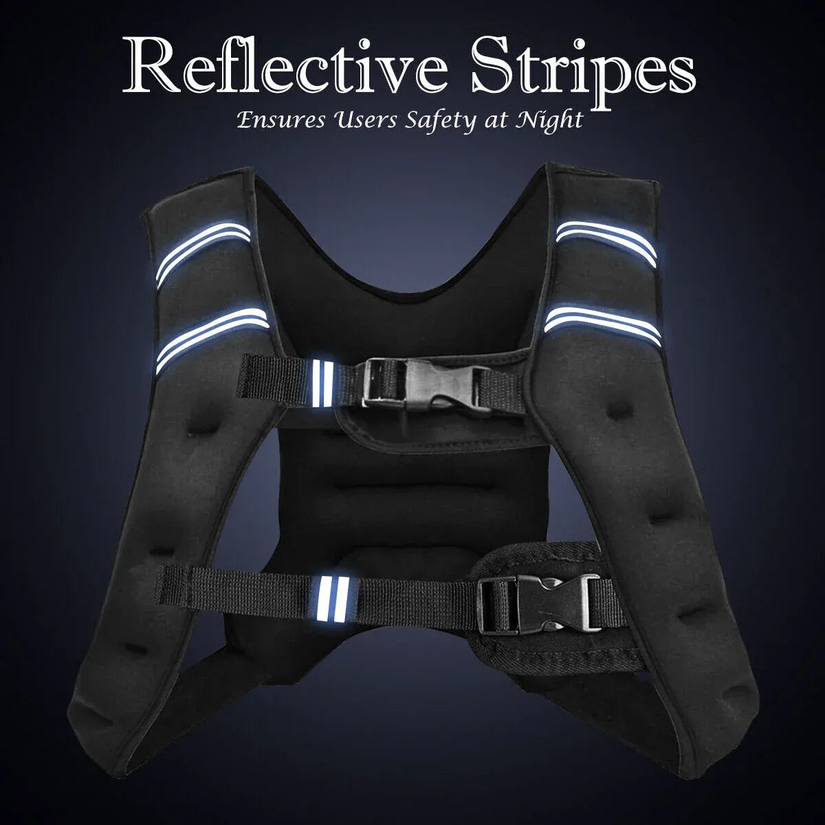 Weighted Vest With Mesh Pocket & Adjustable Buckle — 3kg / Blue