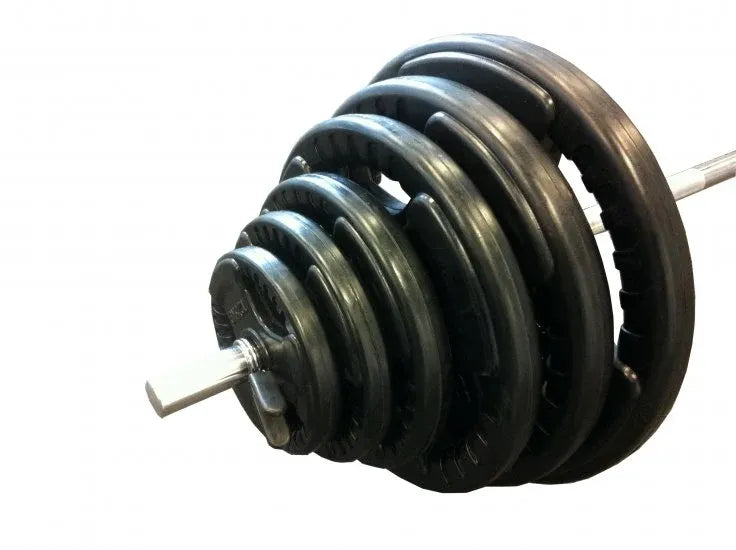 50kg Standard Rubber Coated Barbell Weights Set